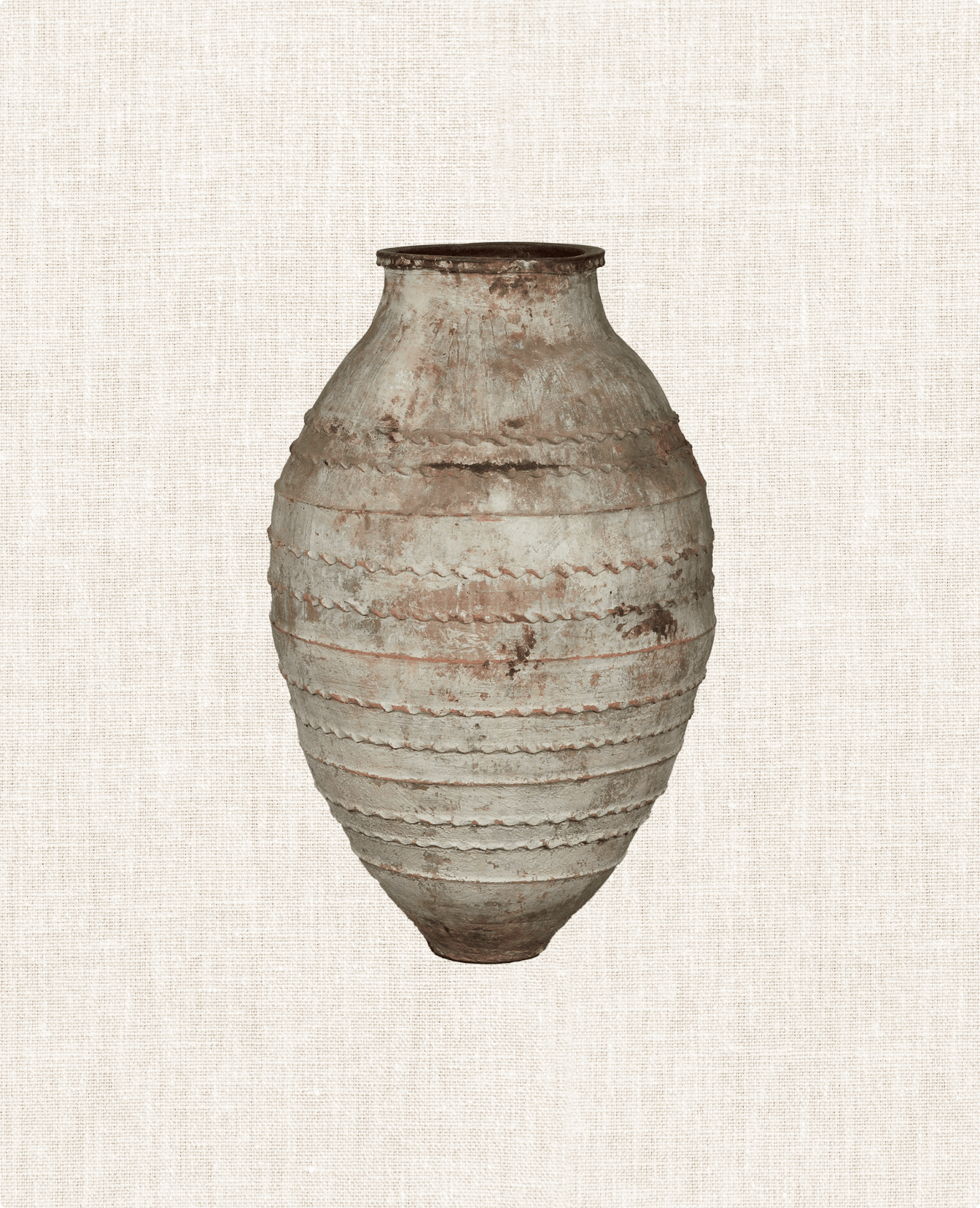 Antique Olive Jar from Turkey made of Clay