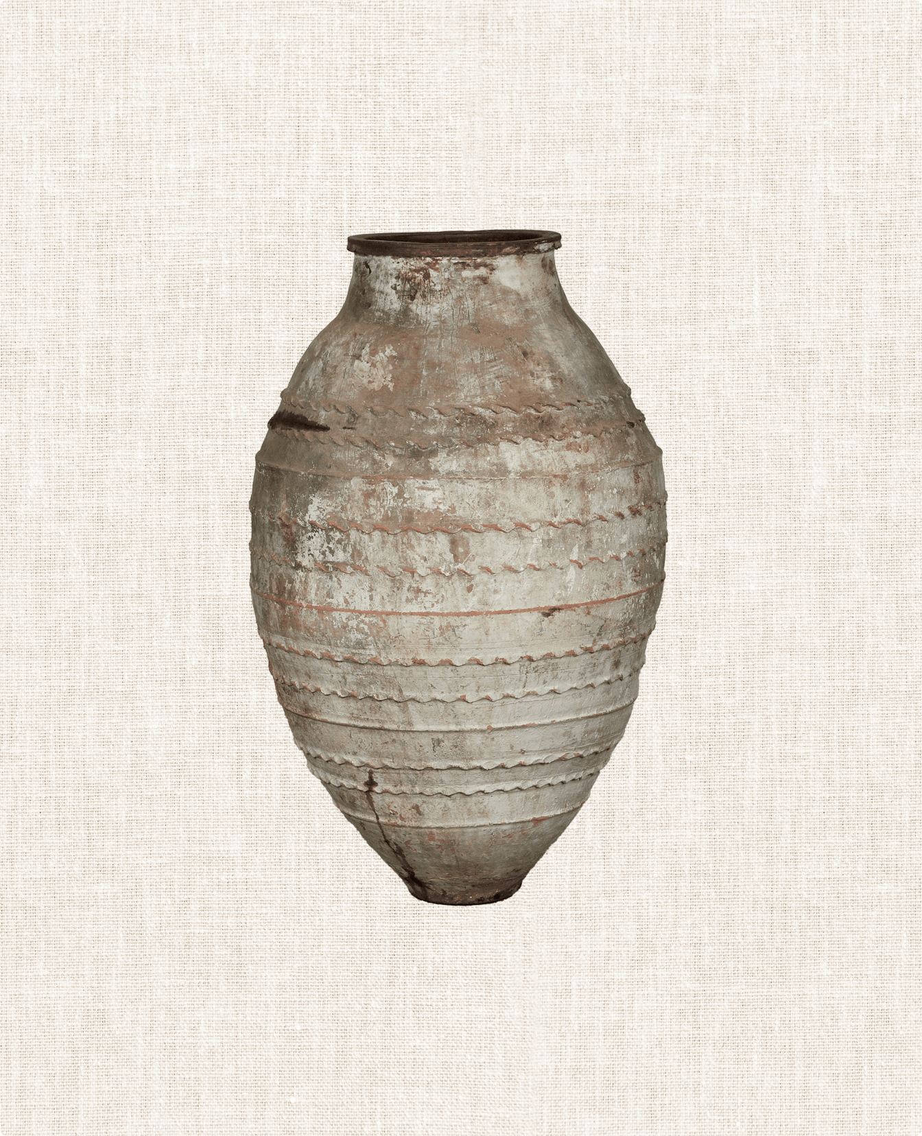 Antique Olive Jar from Turkey made of Clay