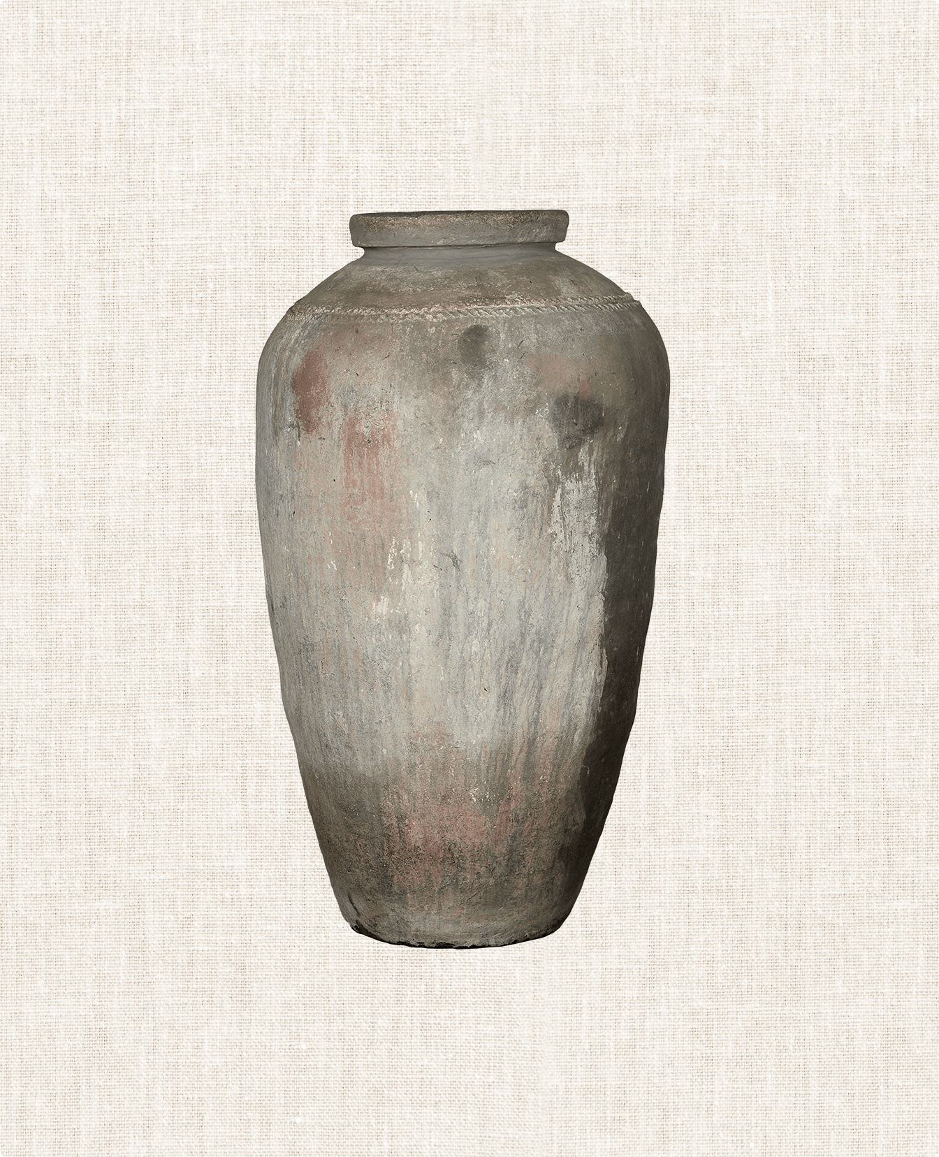 Vintage Grain Pot from India made of Clay