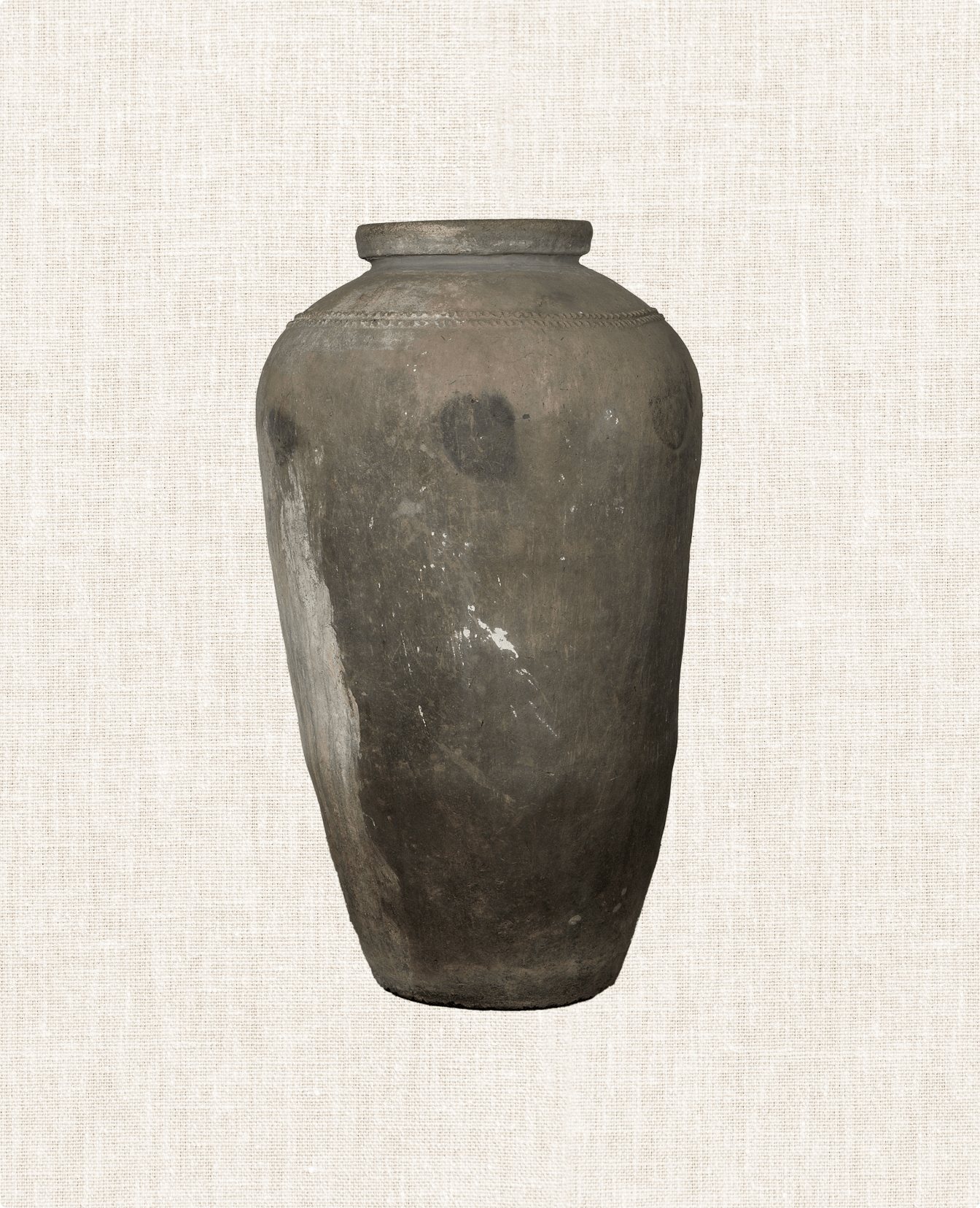 Vintage Grain Pot from India made of Clay