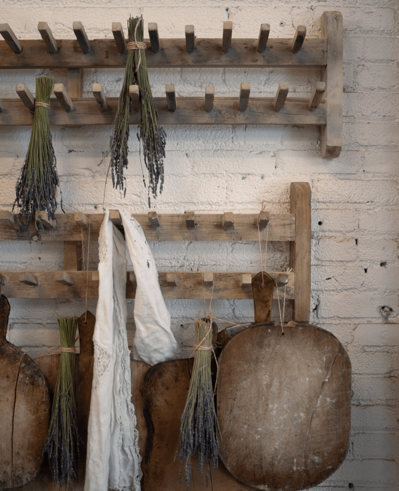 Designed Harvest Hanging Rack from India made of Wood