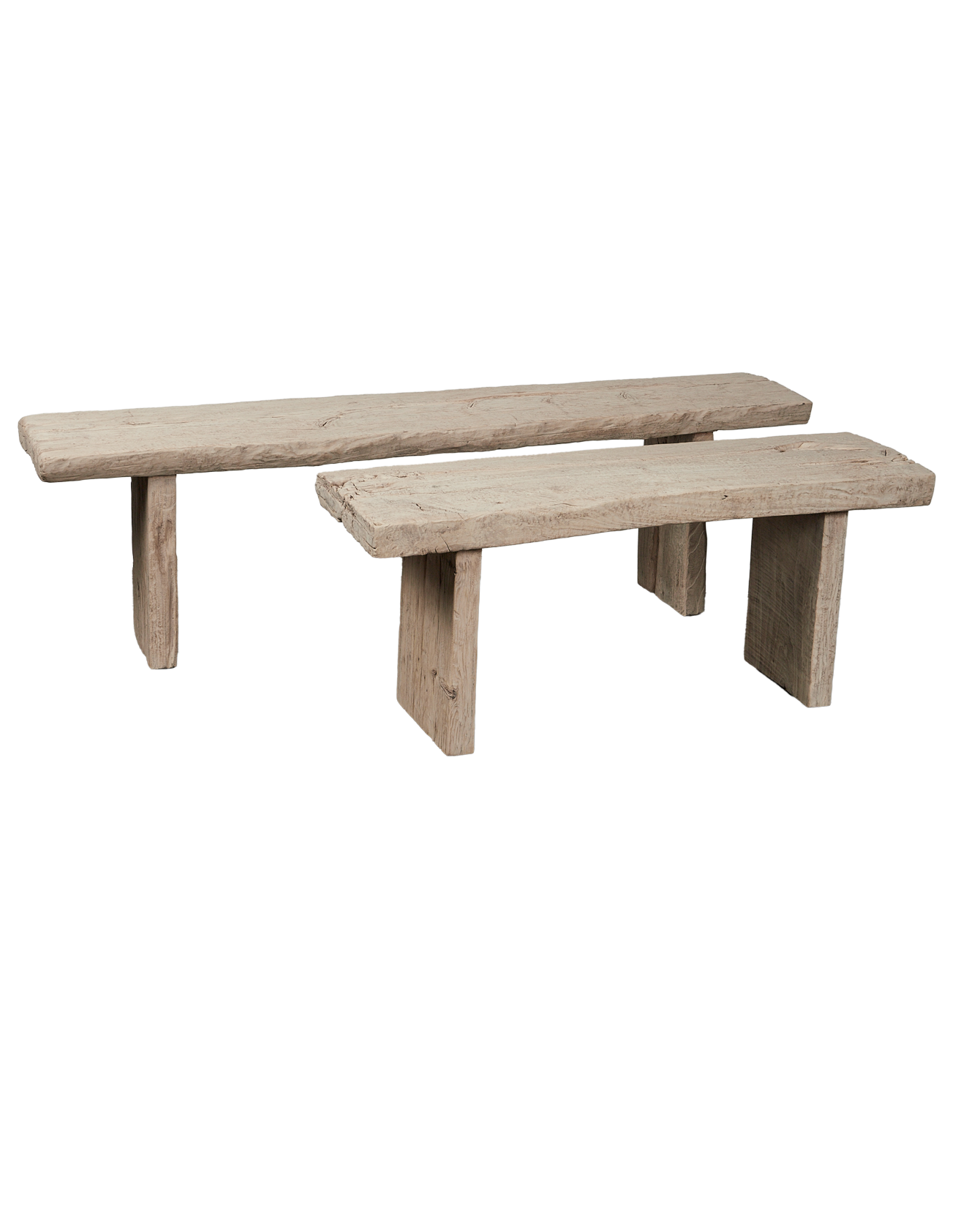Reclaimed Chunky Elm Bench - Bleached from China made of Wood