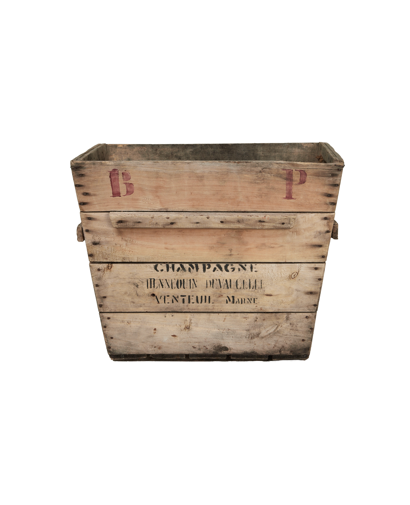 Vintage Champagne Crate from France made of Wood