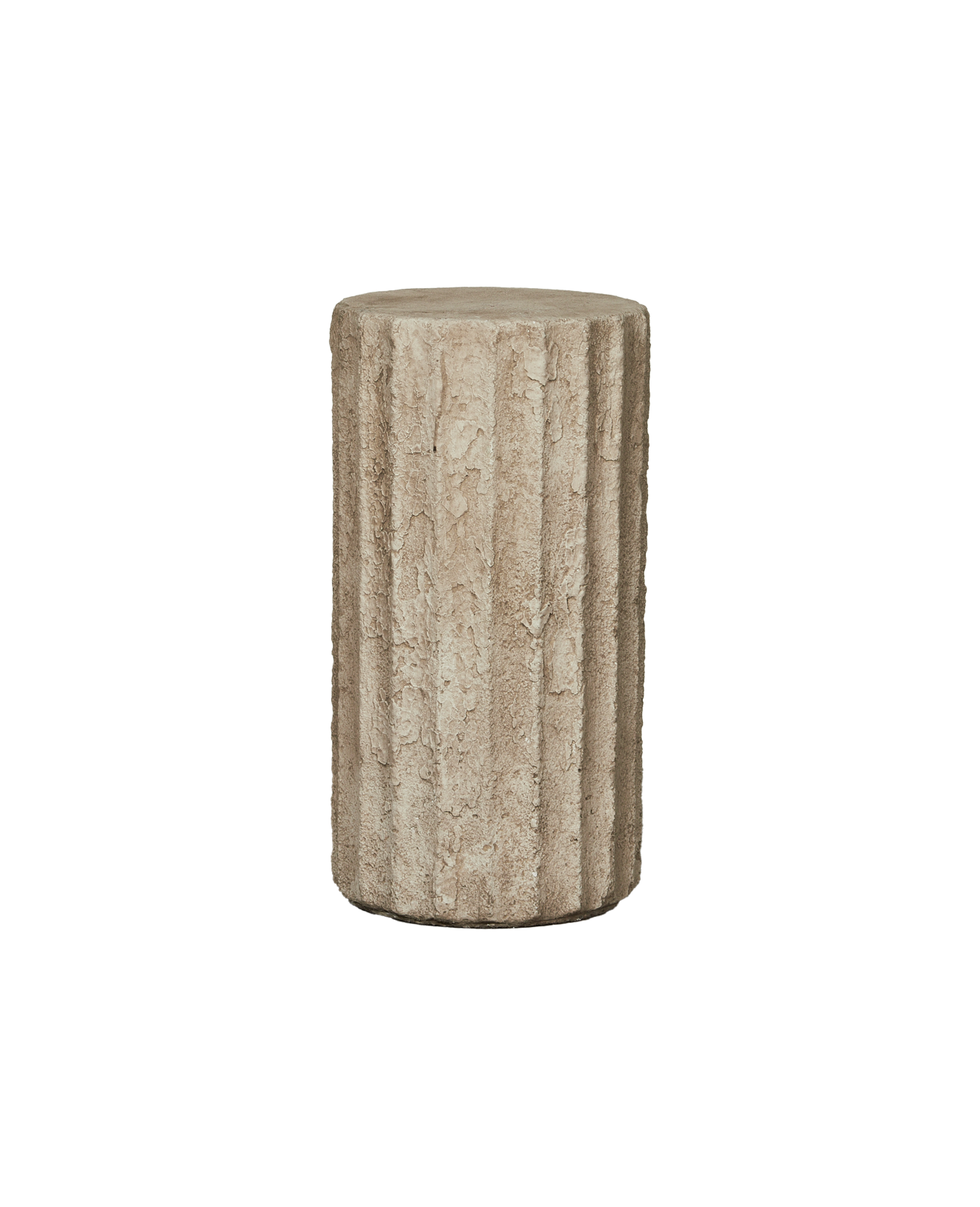 Reproduction Cast Fluted Pedestal from Domestic made of Cement