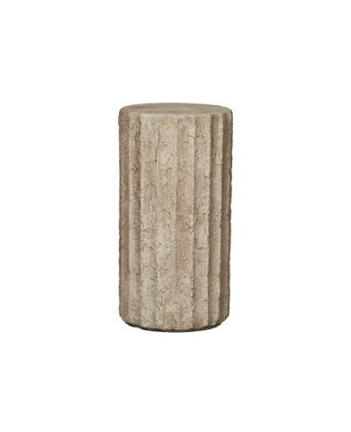 Reproduction Cast Fluted Pedestal from Domestic made of Cement