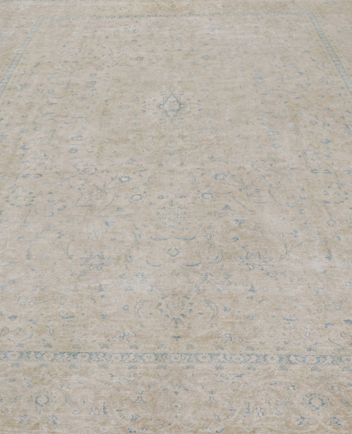 Persian Rug - Beige-Blue Floral