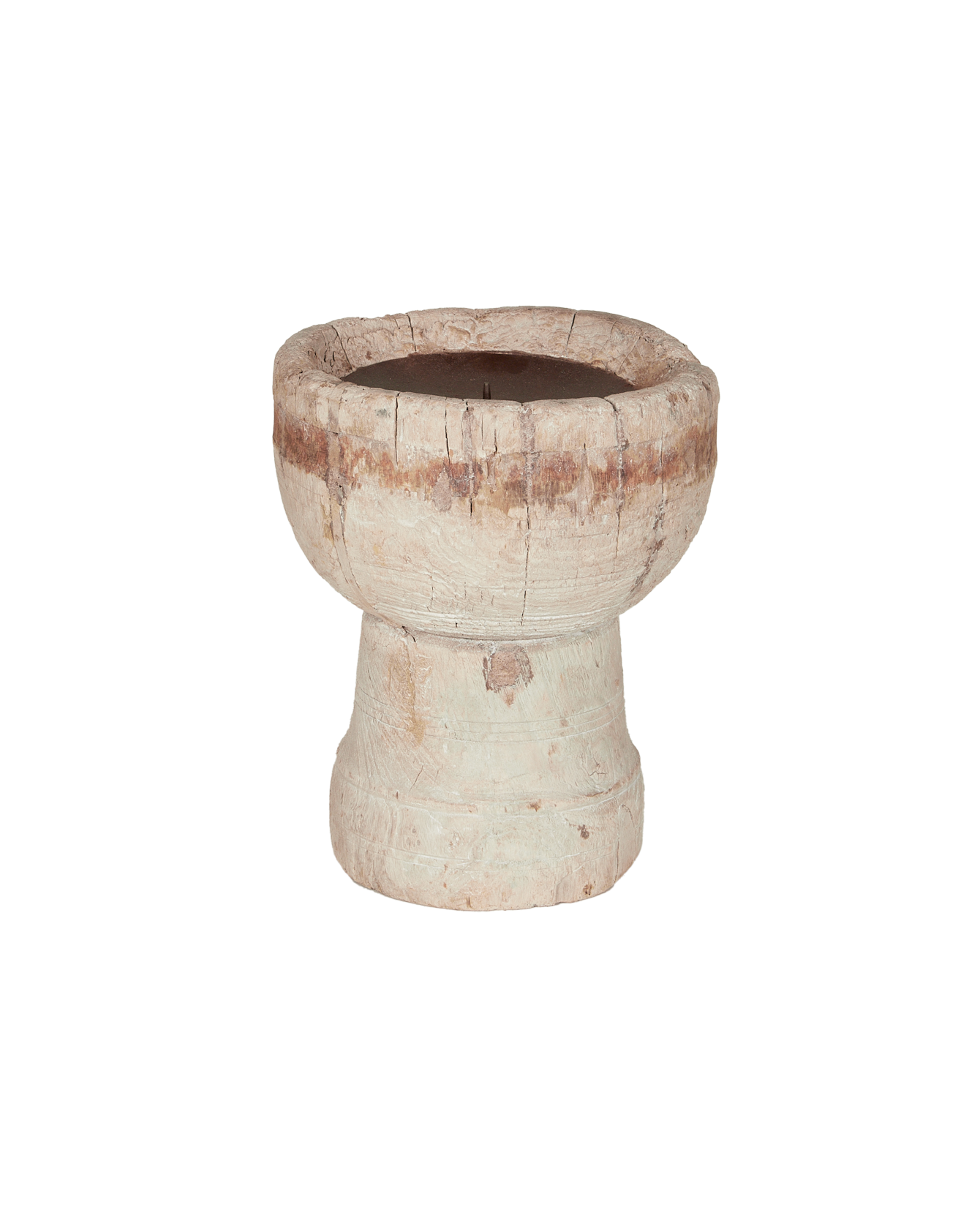Vintage Candle Stand - Chalice from India made of Wood