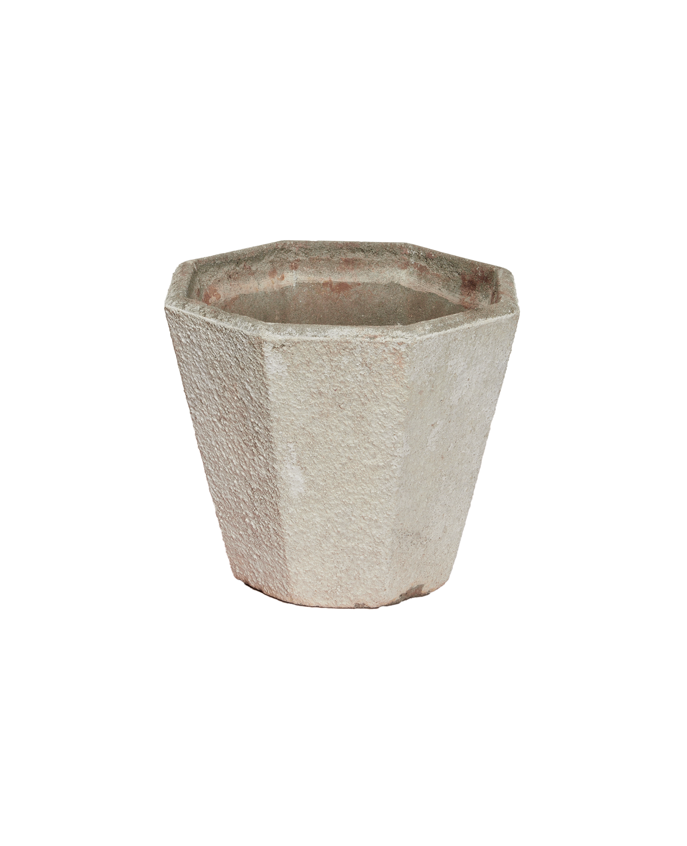 Antique Cement Vase - Angular from France made of Cement