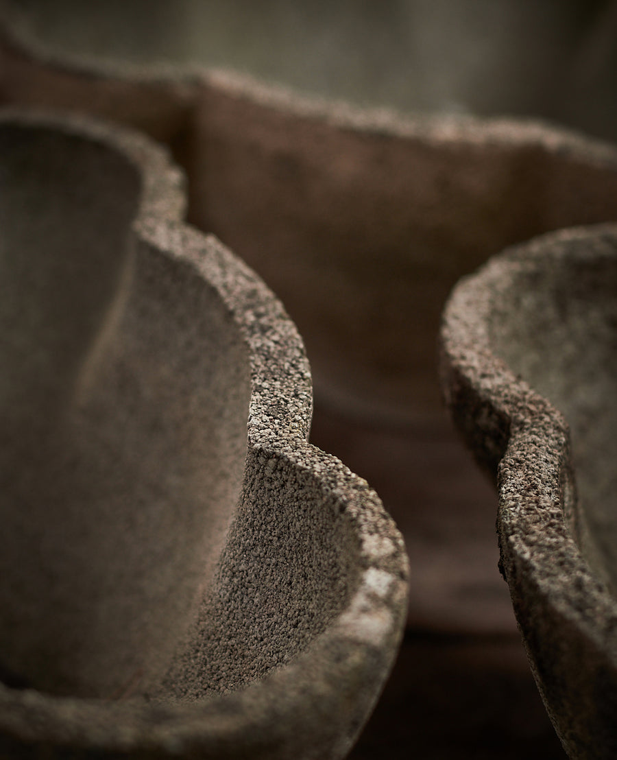Antique Cement Mickey Ears from France made of Cement