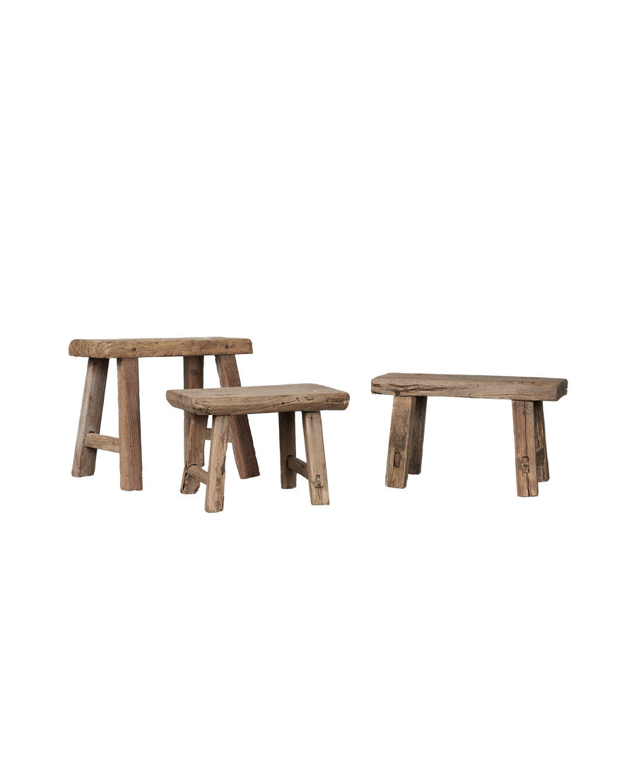 Vintage Not So Mini Stool from China made of Wood