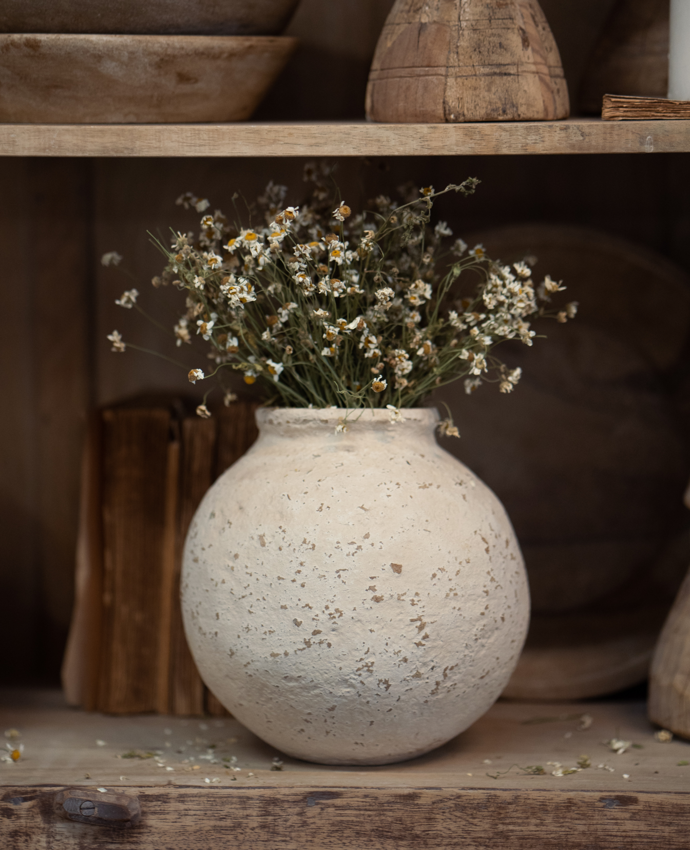Designed Paper Mache Vessel from India made of Paper Mache