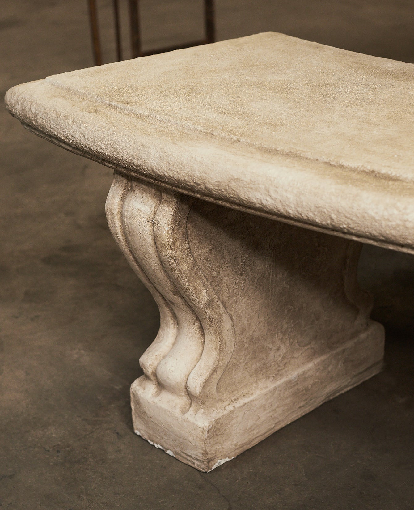 Reproduction Cast Demi Bench from Domestic made of Cement