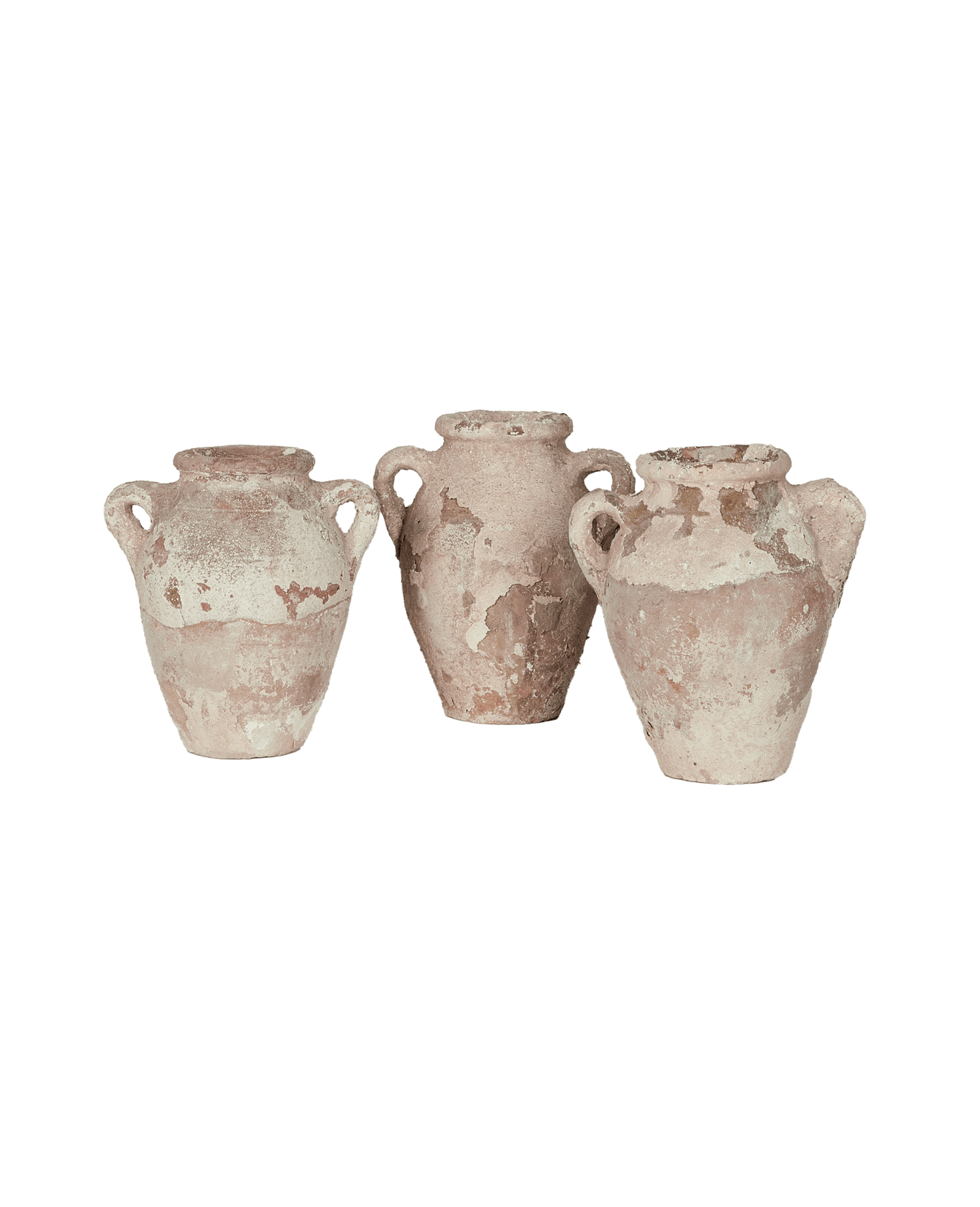 Antique Paint Vase - Whitewash from Morocco made of Ceramic