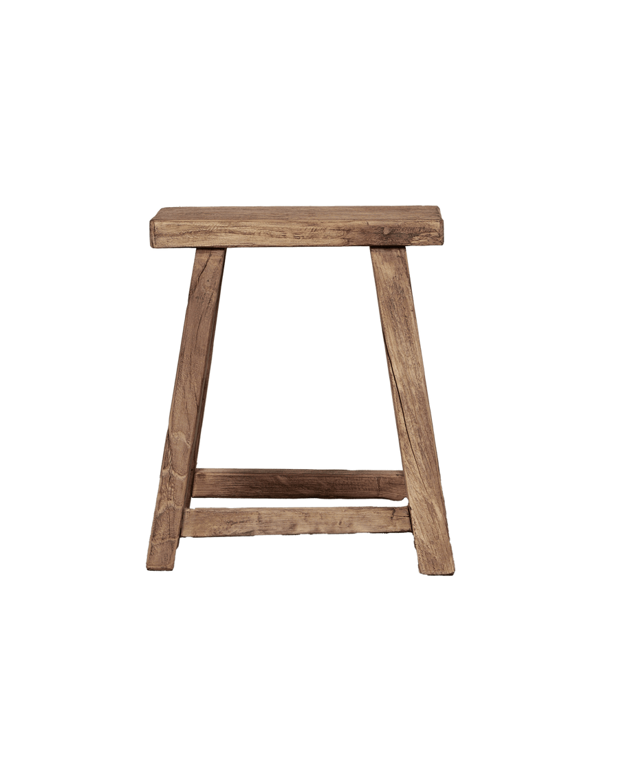 Designed Elm Wood Stool - Natural from China made of Wood