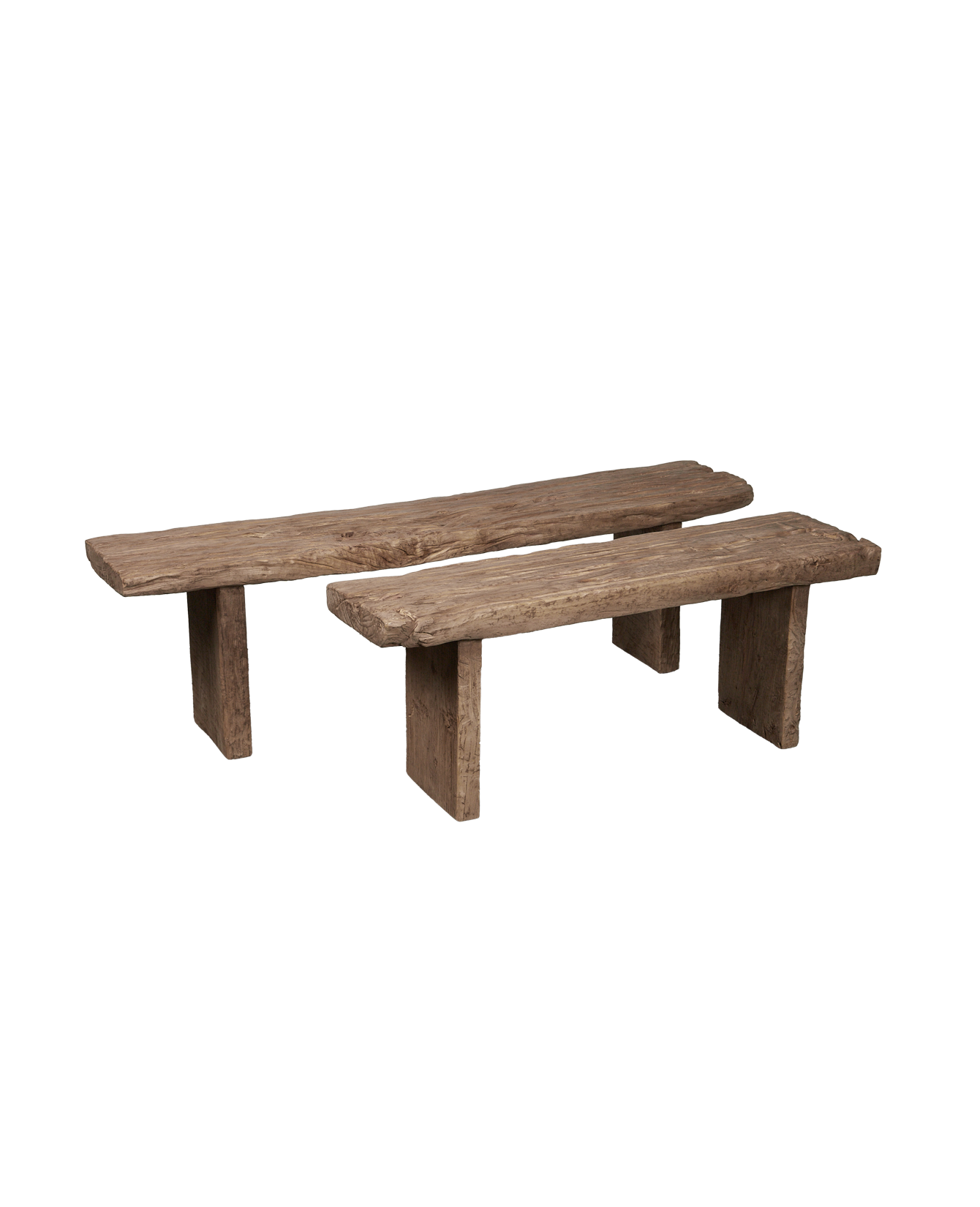 Reclaimed Chunky Elm Bench - Natural from China made of Wood