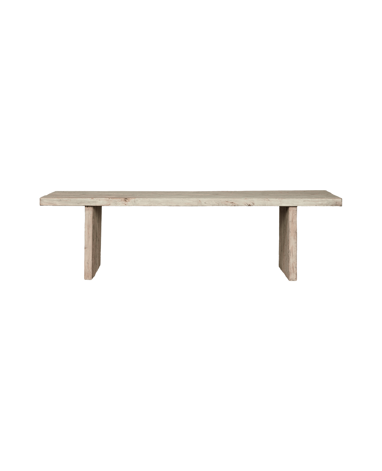 Reclaimed Elm Dining Table - Bleached from China made of Wood
