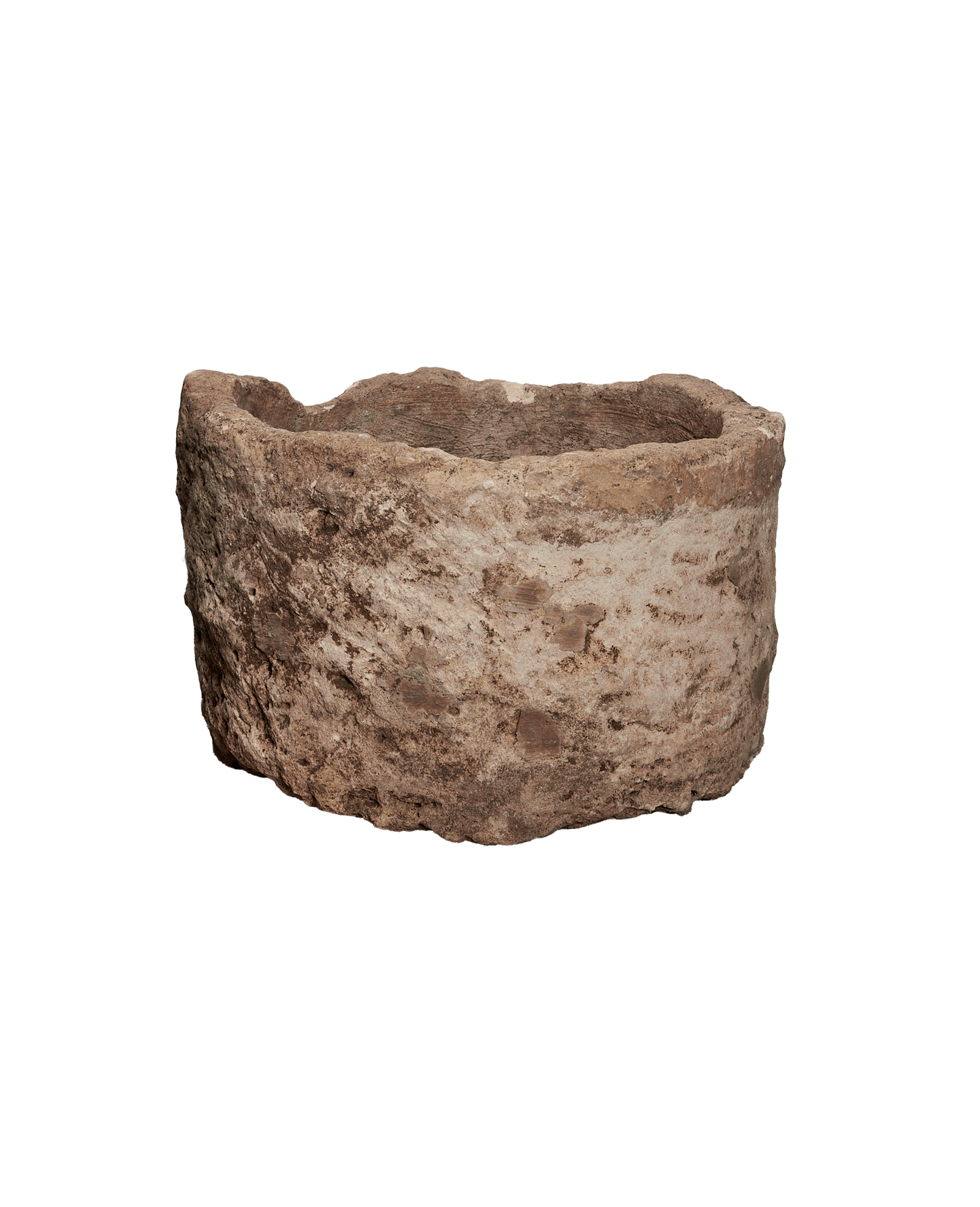 Vintage Limestone Trough - Round from Indonesia - Planters, Fountains, & Water Features