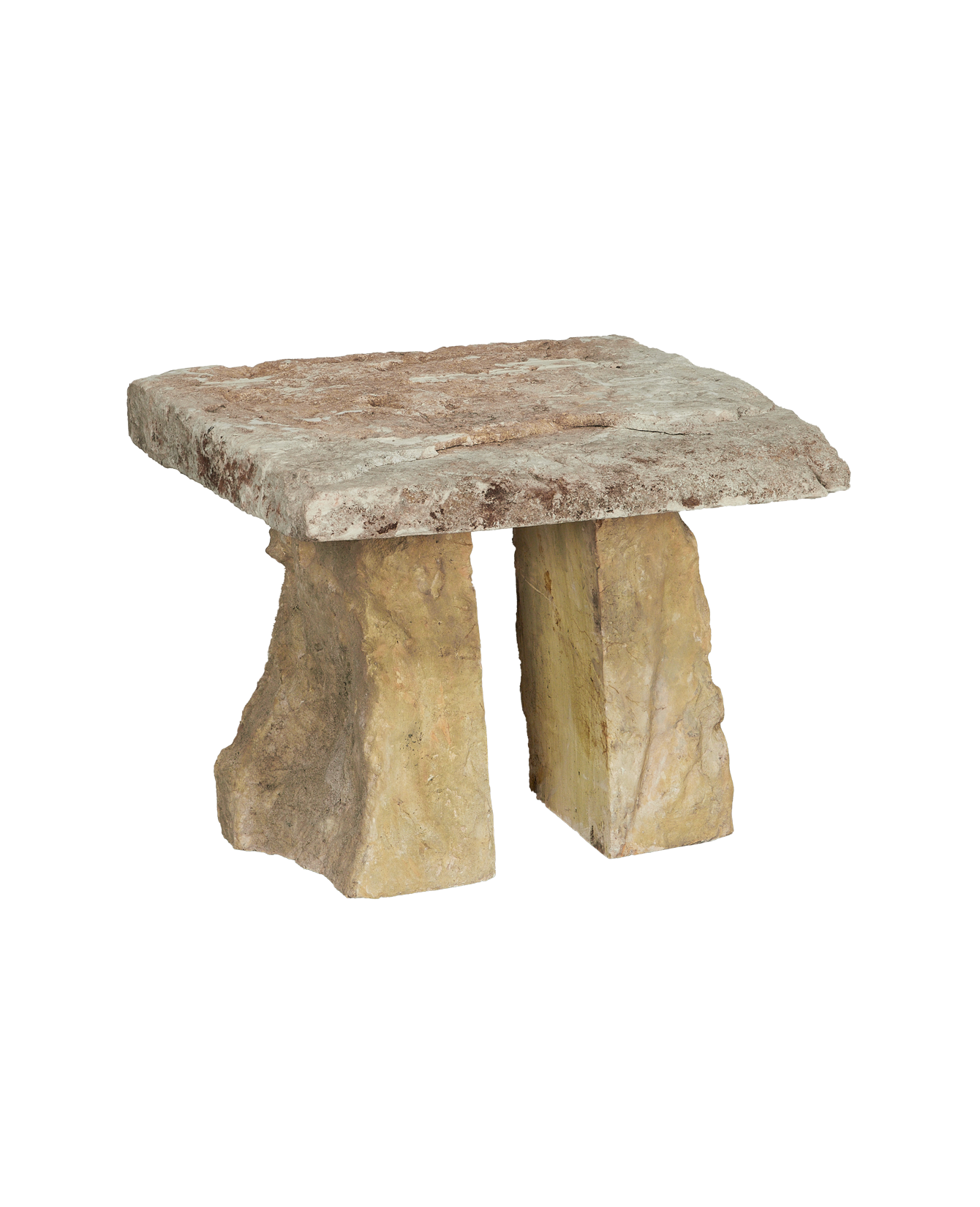 Vintage Limestone Table - Square from Indonesia made of Stone