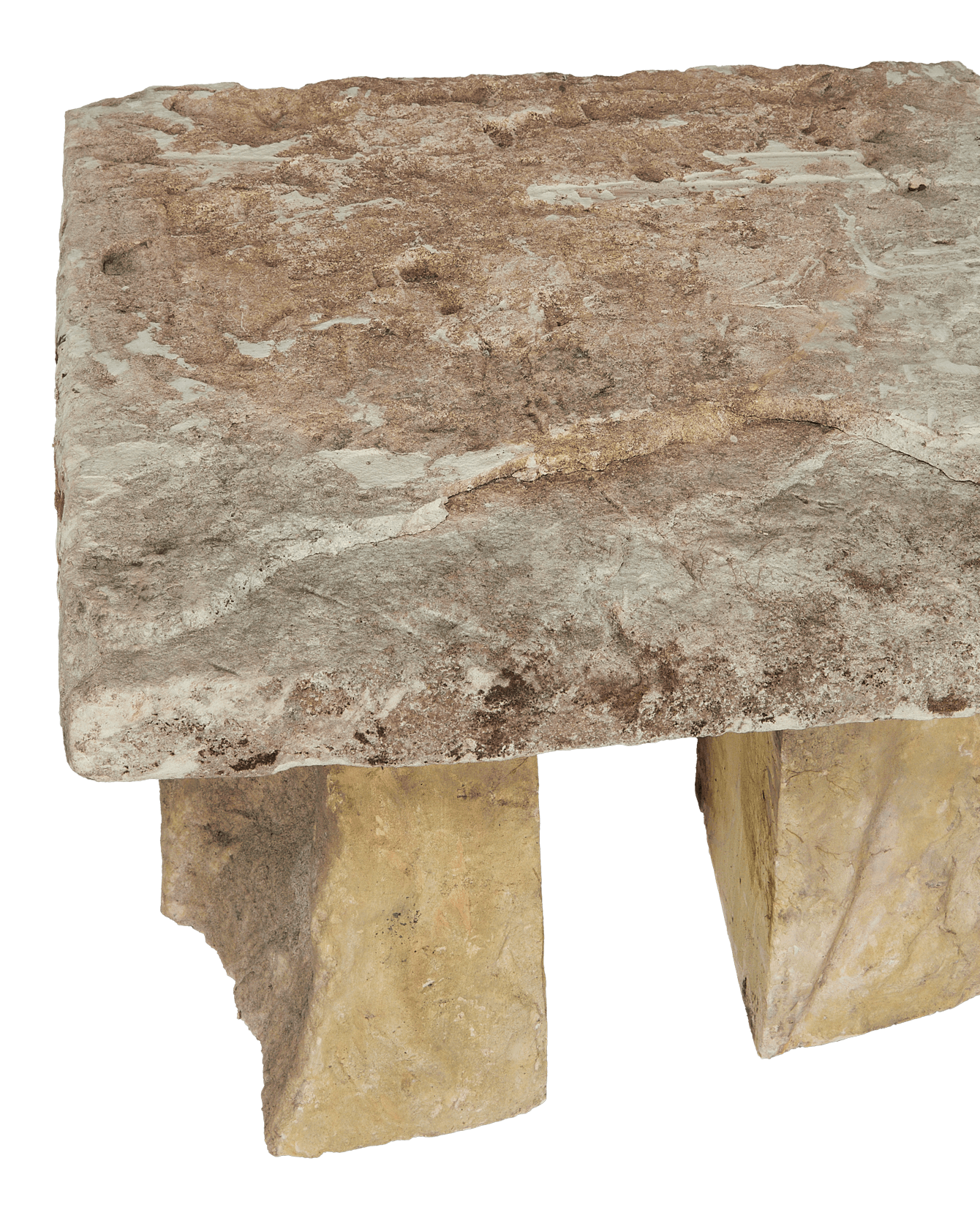 Vintage Limestone Table - Square from Indonesia made of Stone