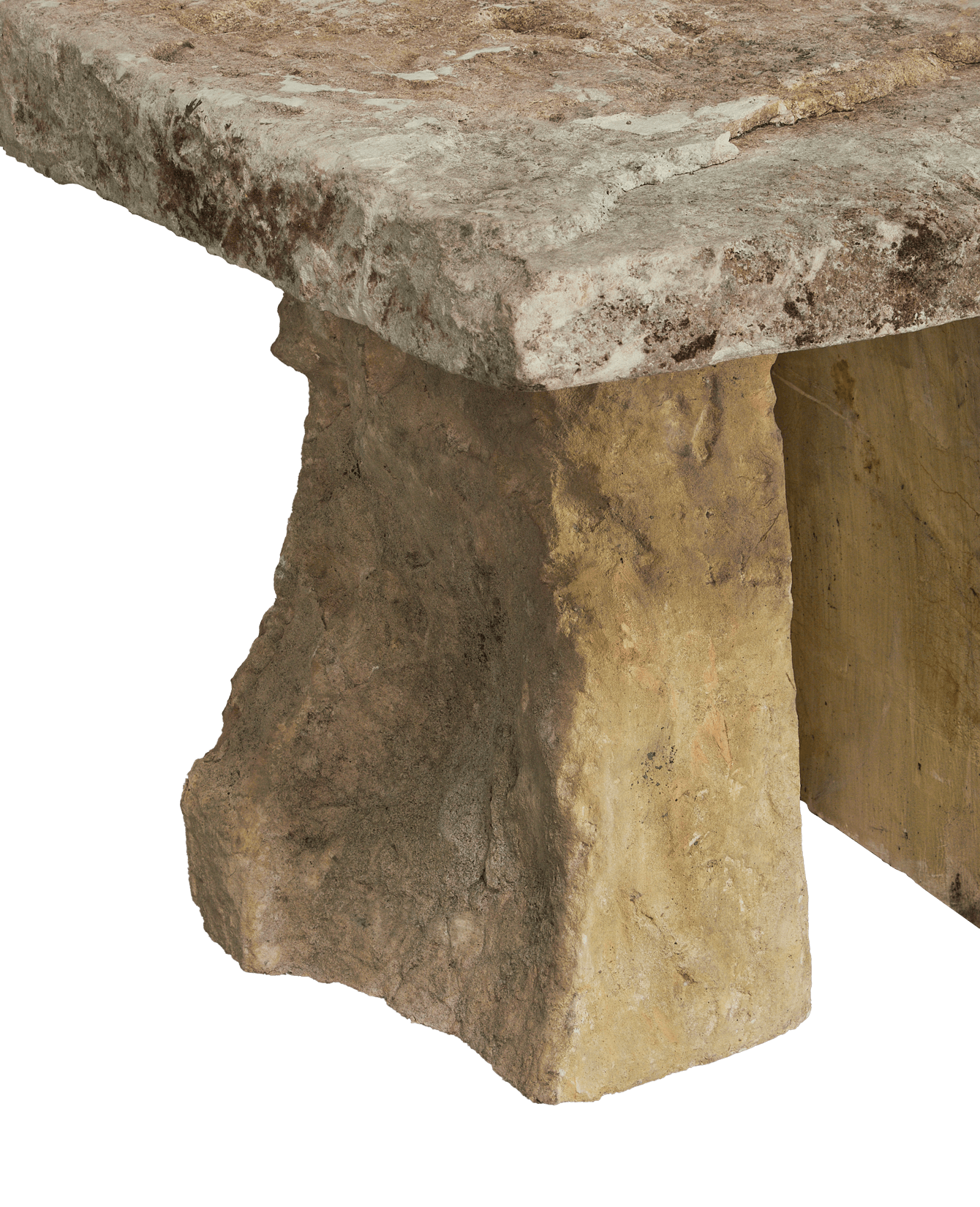 Vintage Limestone Table - Square from Indonesia made of Stone