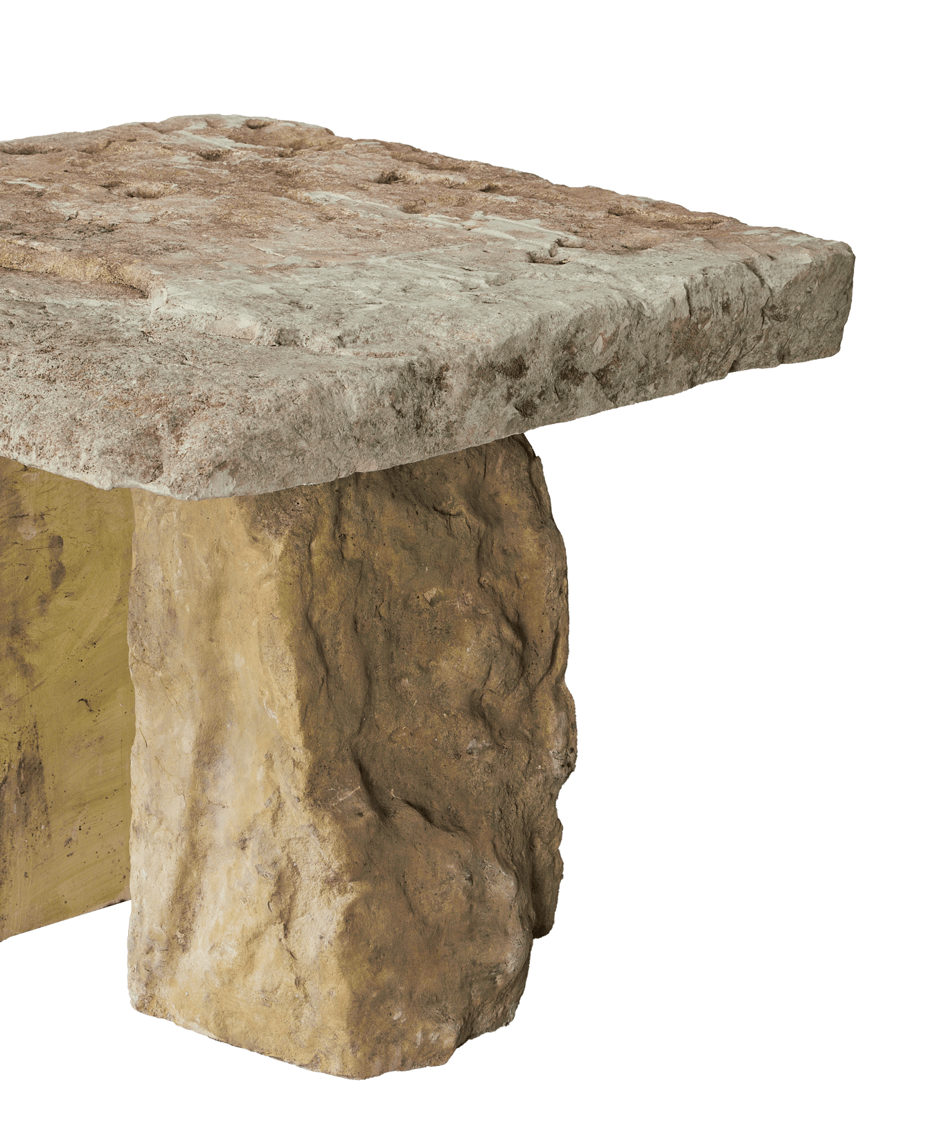 Vintage Limestone Table - Square from Indonesia made of Stone