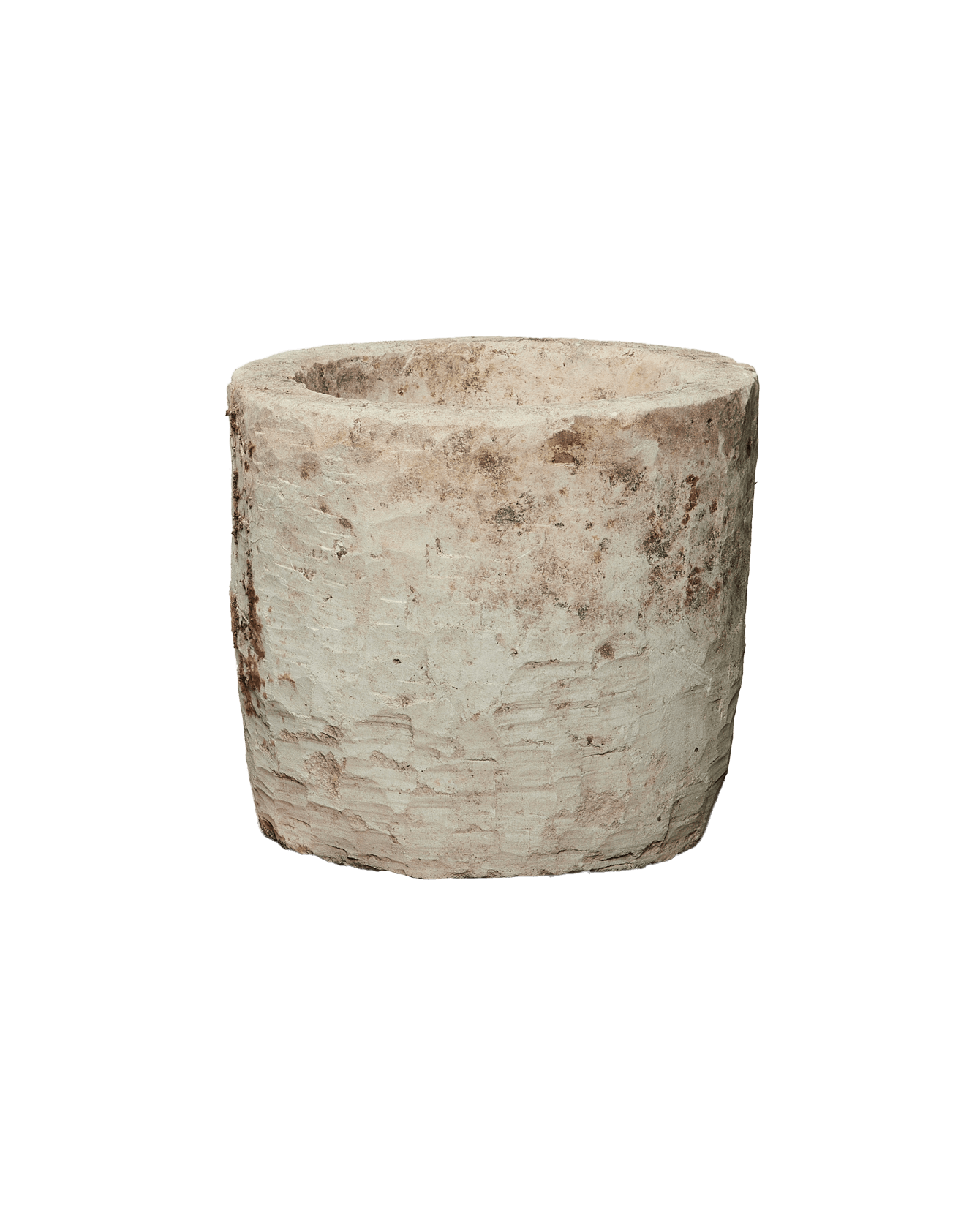 Reproduction Limestone Trough - Round from Indonesia - Planters, Fountains, & Water Features