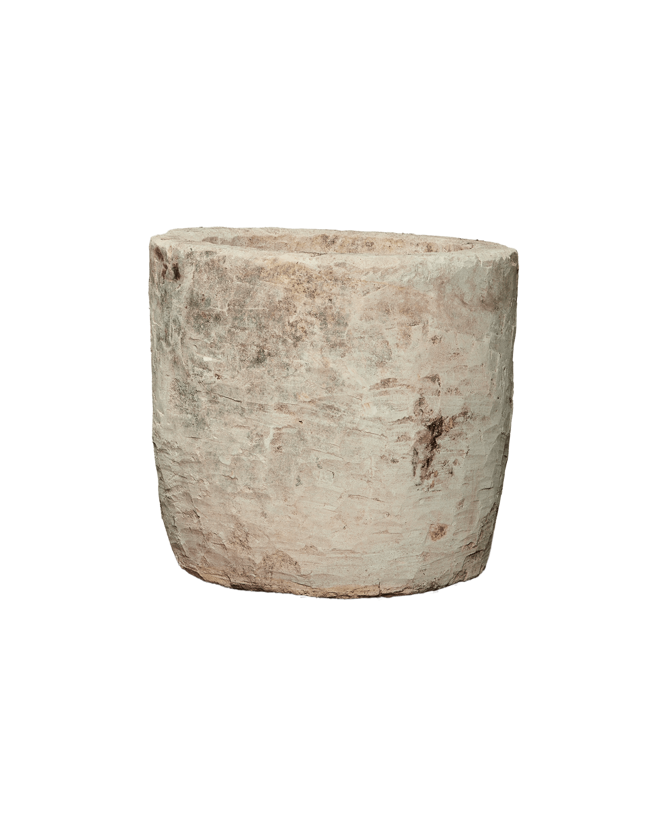 Reproduction Limestone Trough - Round from Indonesia - Planters, Fountains, & Water Features