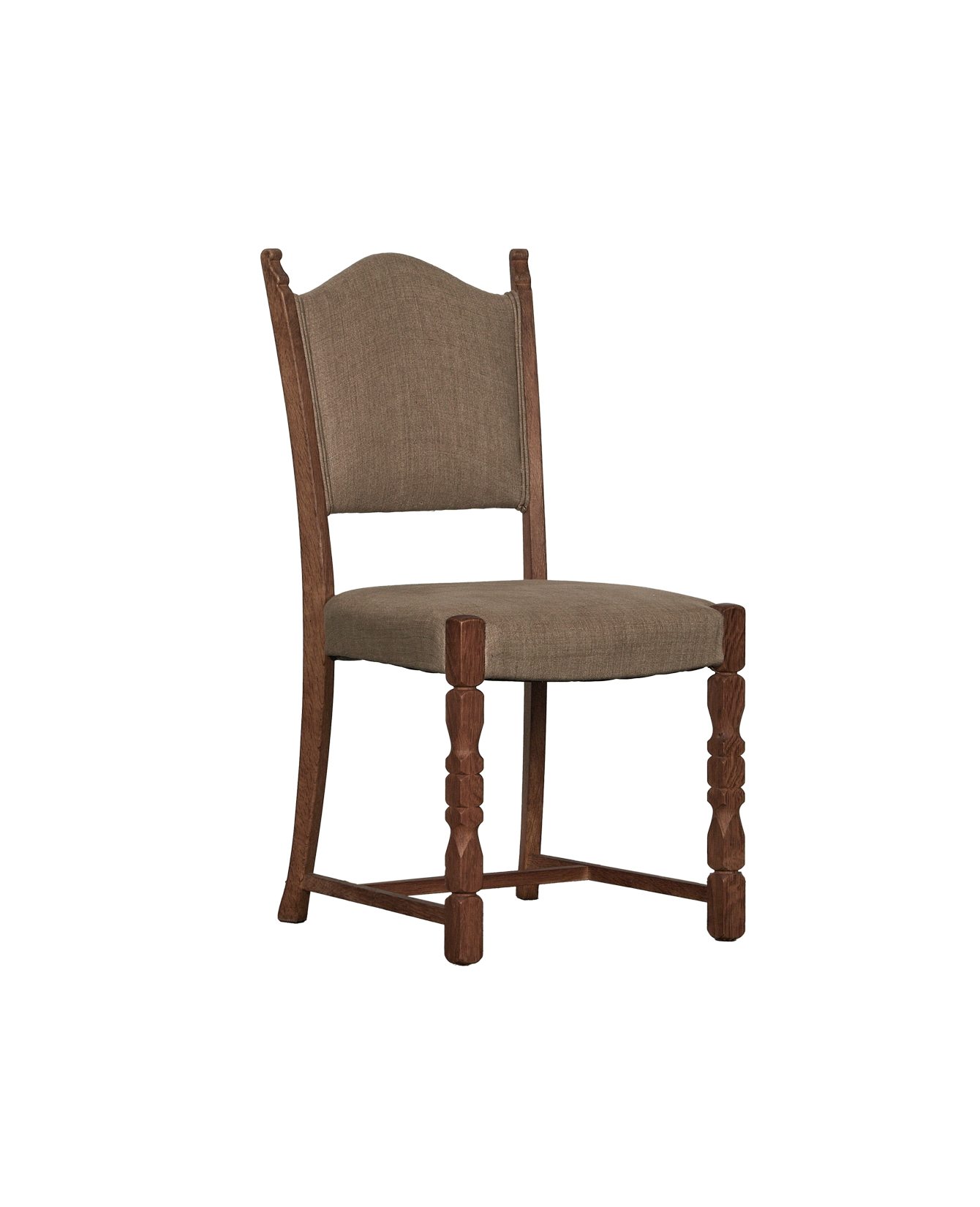 Vintage Henning Style Chair - Curved from Denmark made of Upholstery