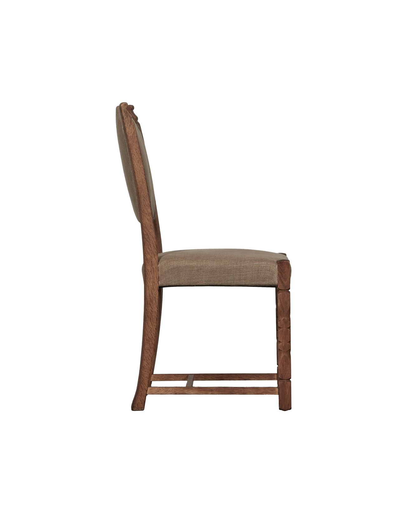 Vintage Henning Style Chair - Curved from Denmark made of Upholstery