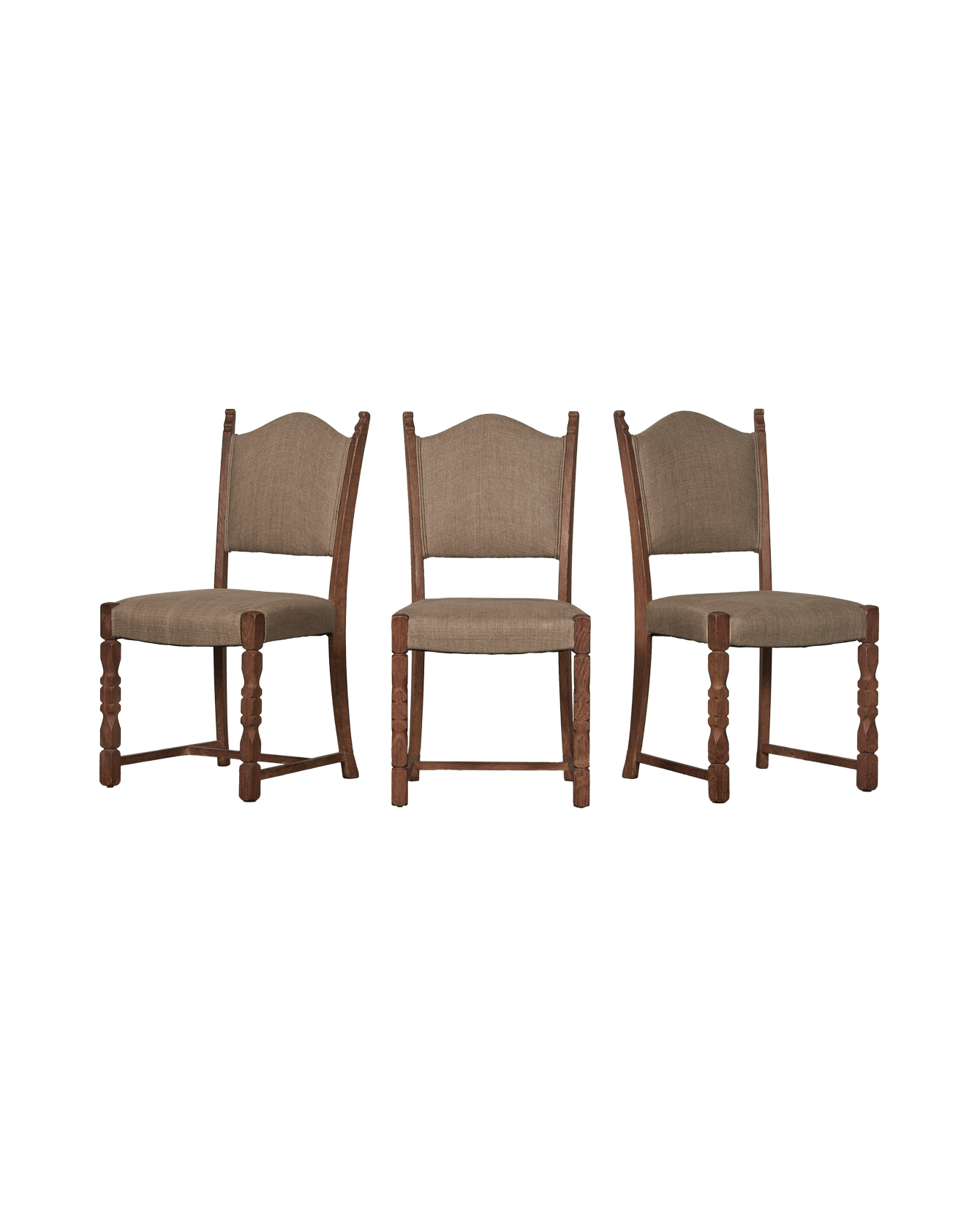 Vintage Henning Style Chair - Curved from Denmark made of Upholstery
