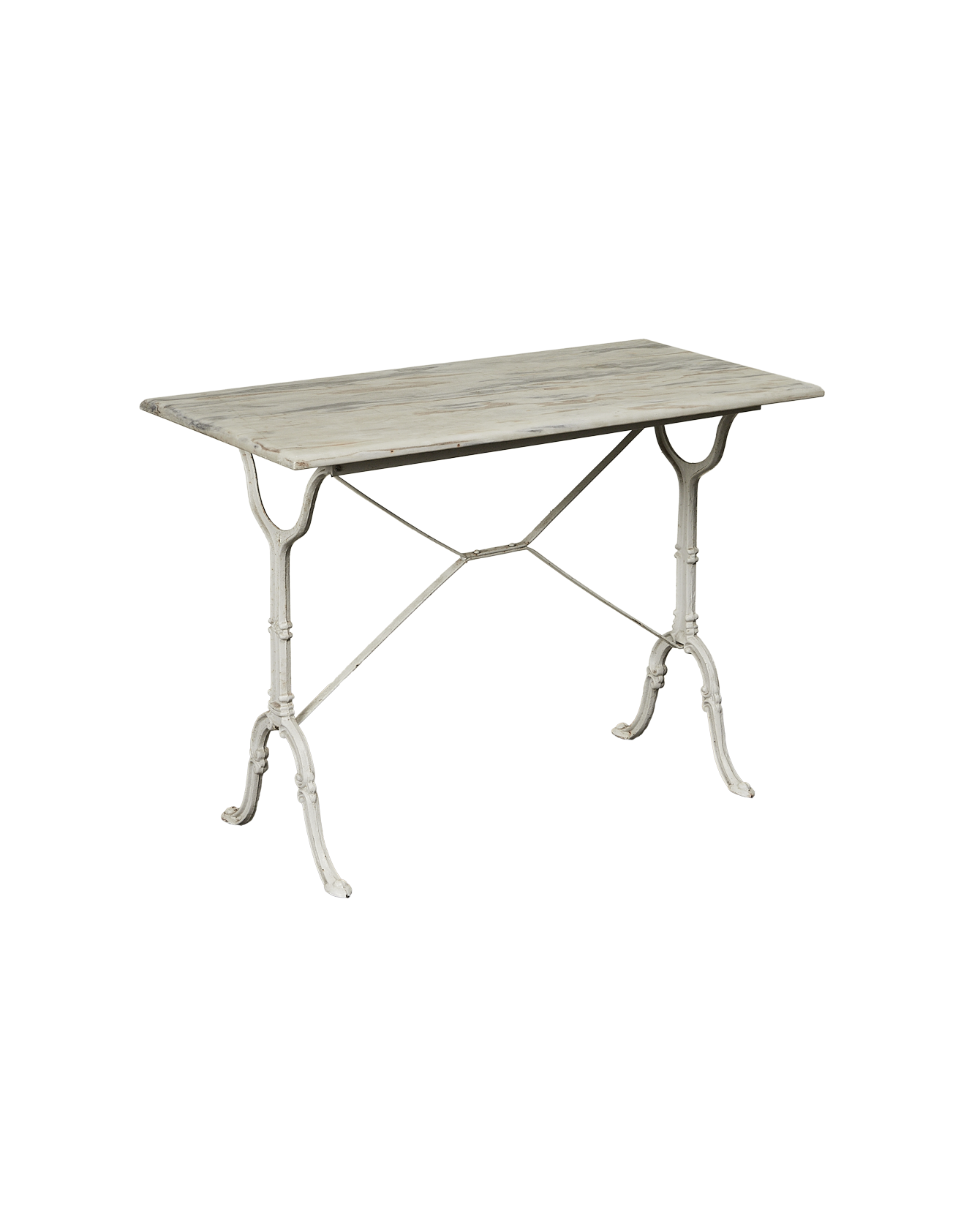Vintage Marble Bistro Table - Rectangle from France made of Marble