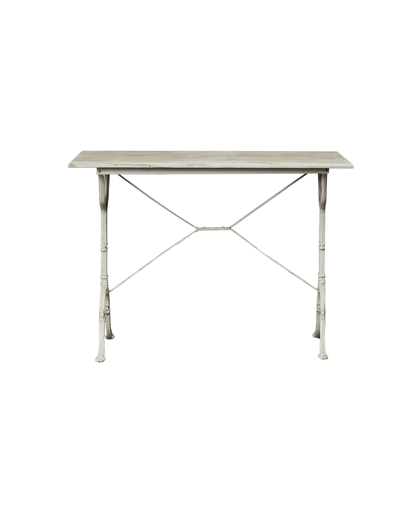 Vintage Marble Bistro Table - Rectangle from France made of Marble