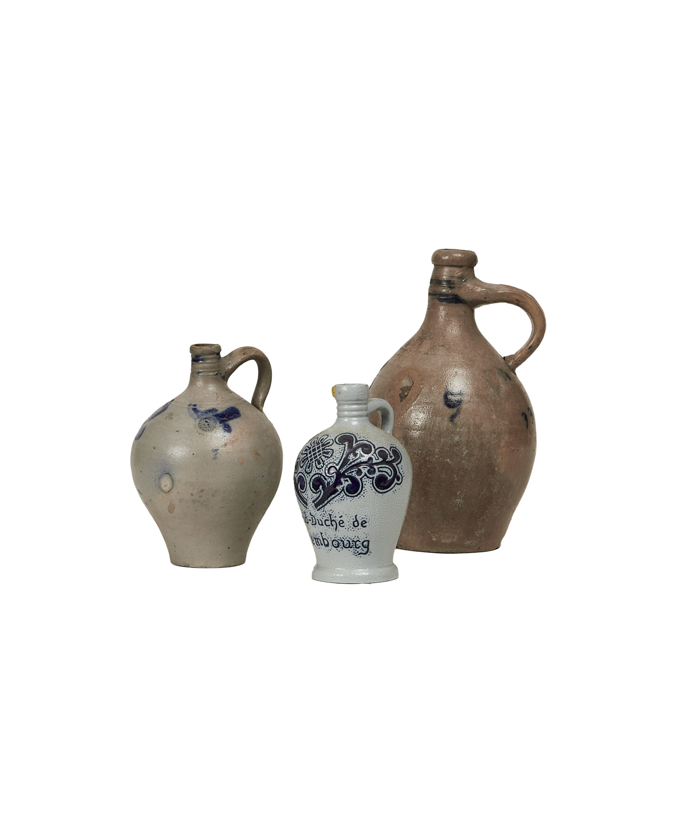 Antique Jug - Blue Alsace Glaze Assorted from France made of Ceramic