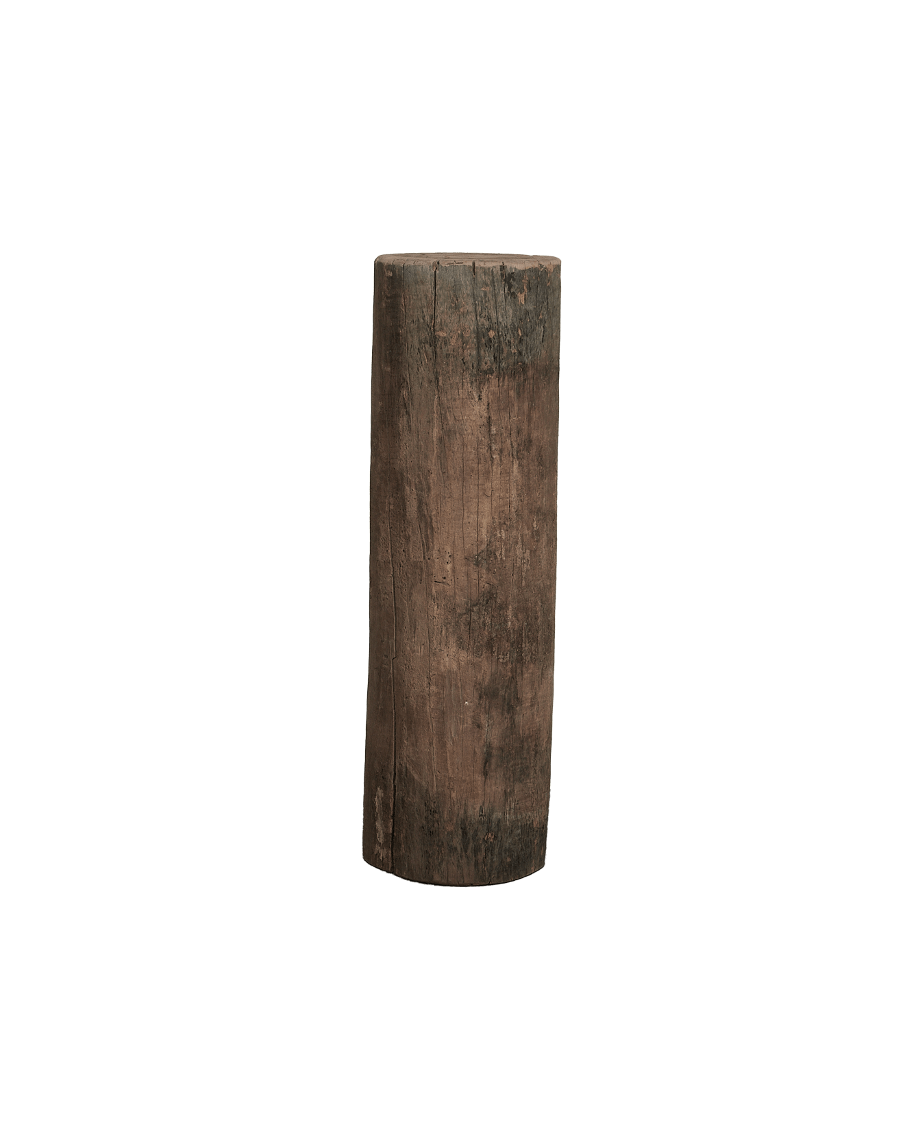 Vintage Wood Pedestal - Round from India made of Wood