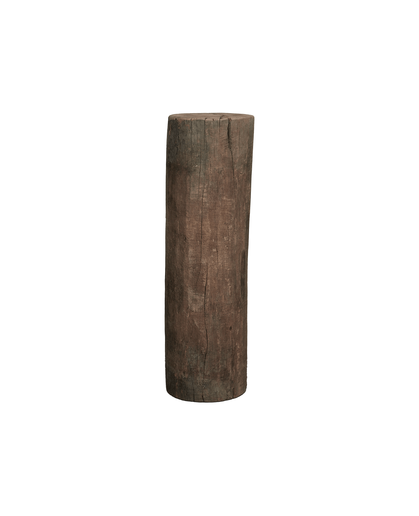 Vintage Wood Pedestal - Round from India made of Wood
