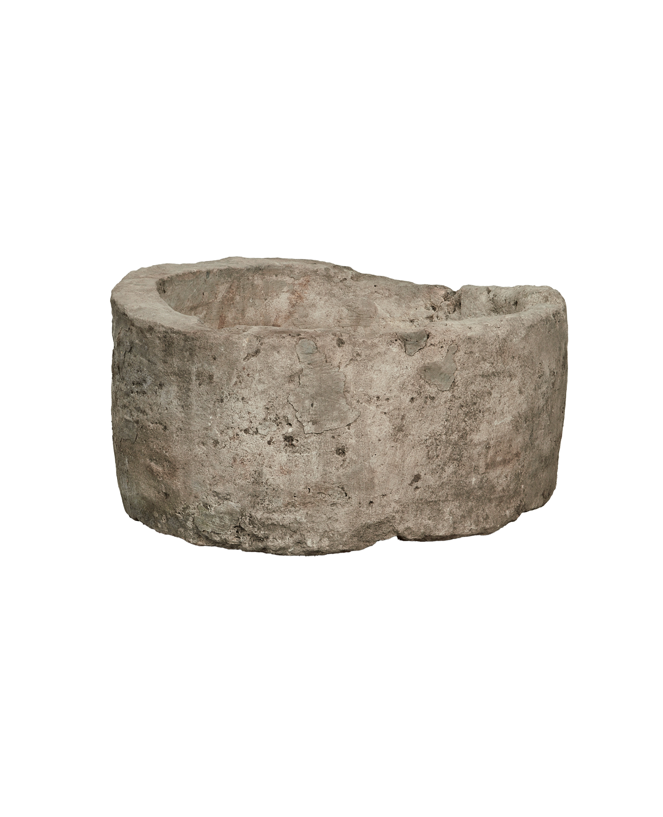 Vintage Limestone Trough - Round from Indonesia - Planters, Fountains, & Water Features