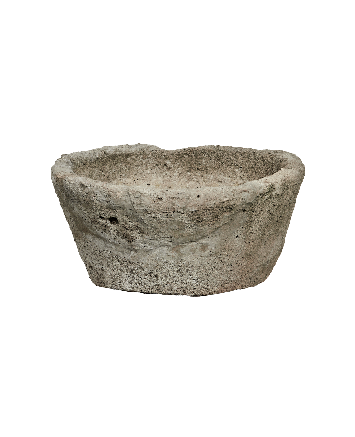 Vintage Limestone Trough - Round from Indonesia - Planters, Fountains, & Water Features