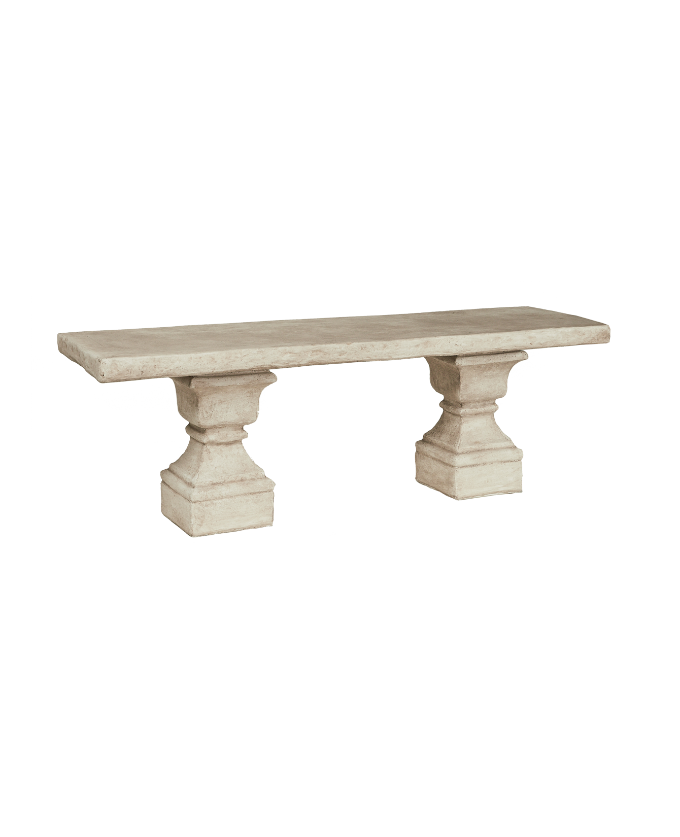 Reproduction Cast Finial Bench from Domestic made of Cement