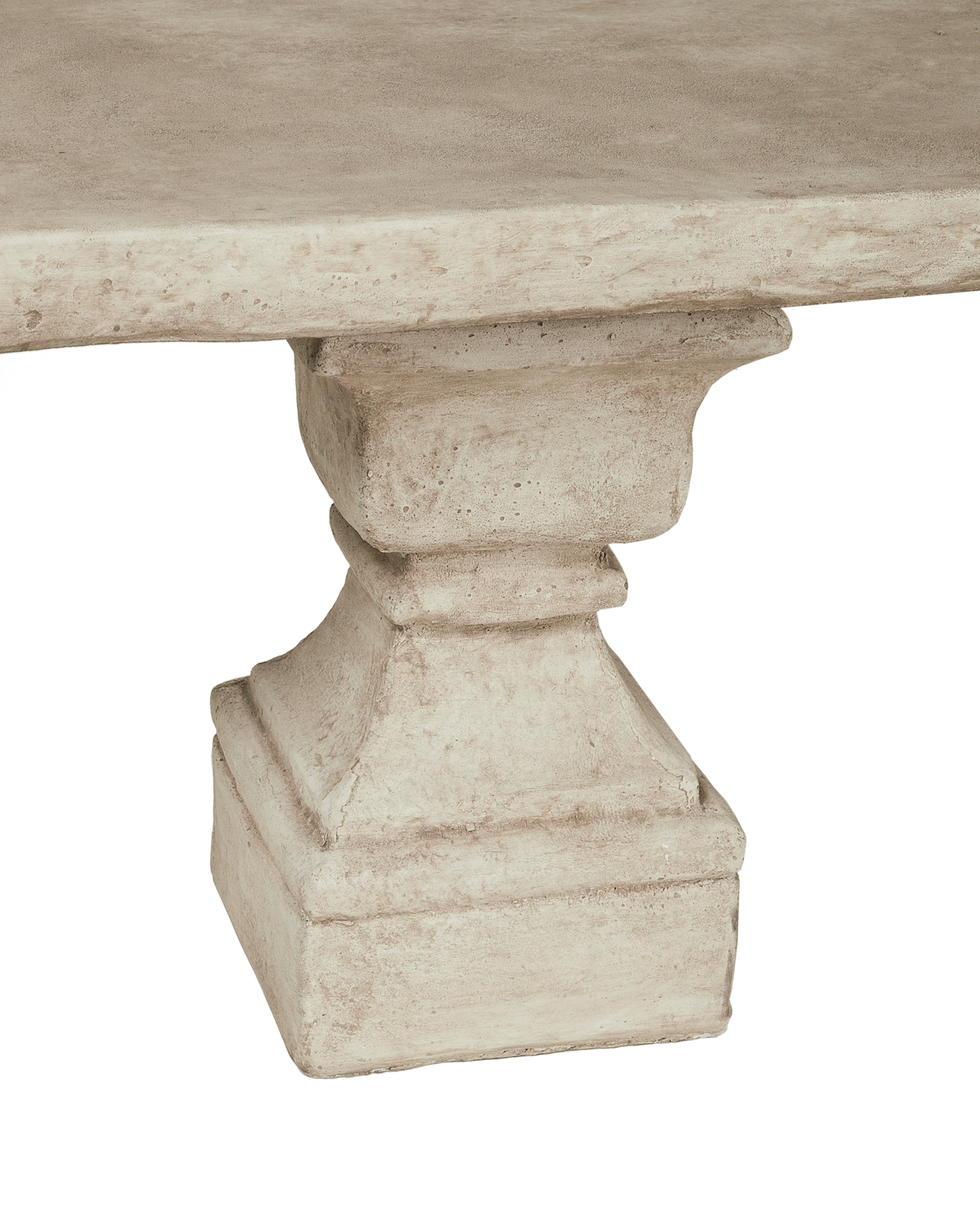 Reproduction Cast Finial Bench from Domestic made of Cement