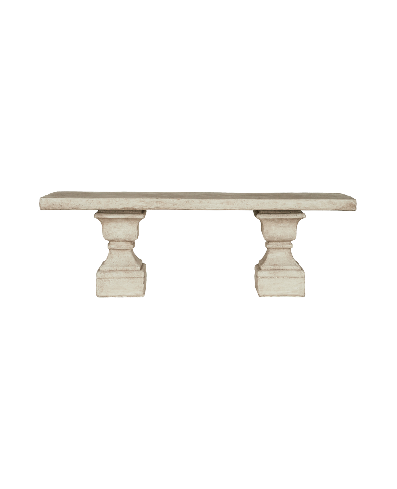 Reproduction Cast Finial Bench from Domestic made of Cement
