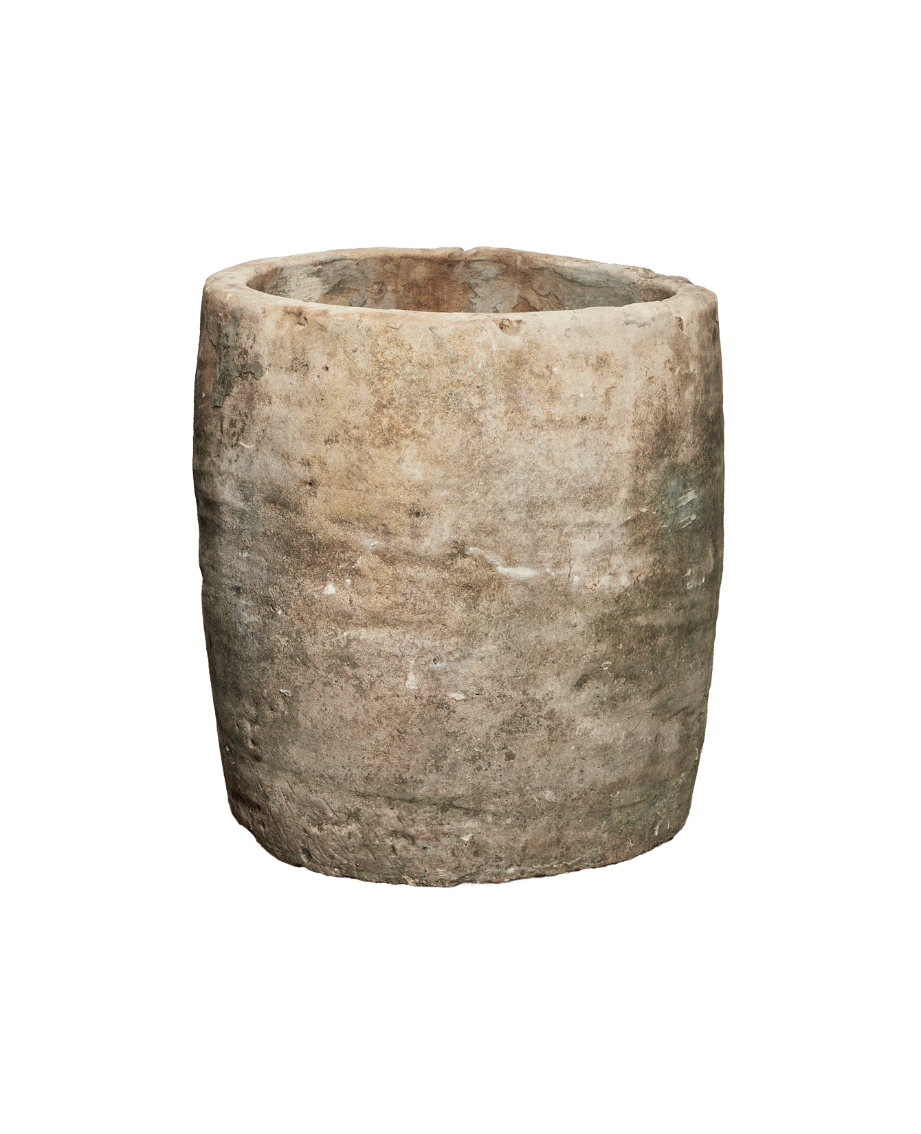 Vintage Limestone Trough - Round from Indonesia - Planters, Fountains, & Water Features