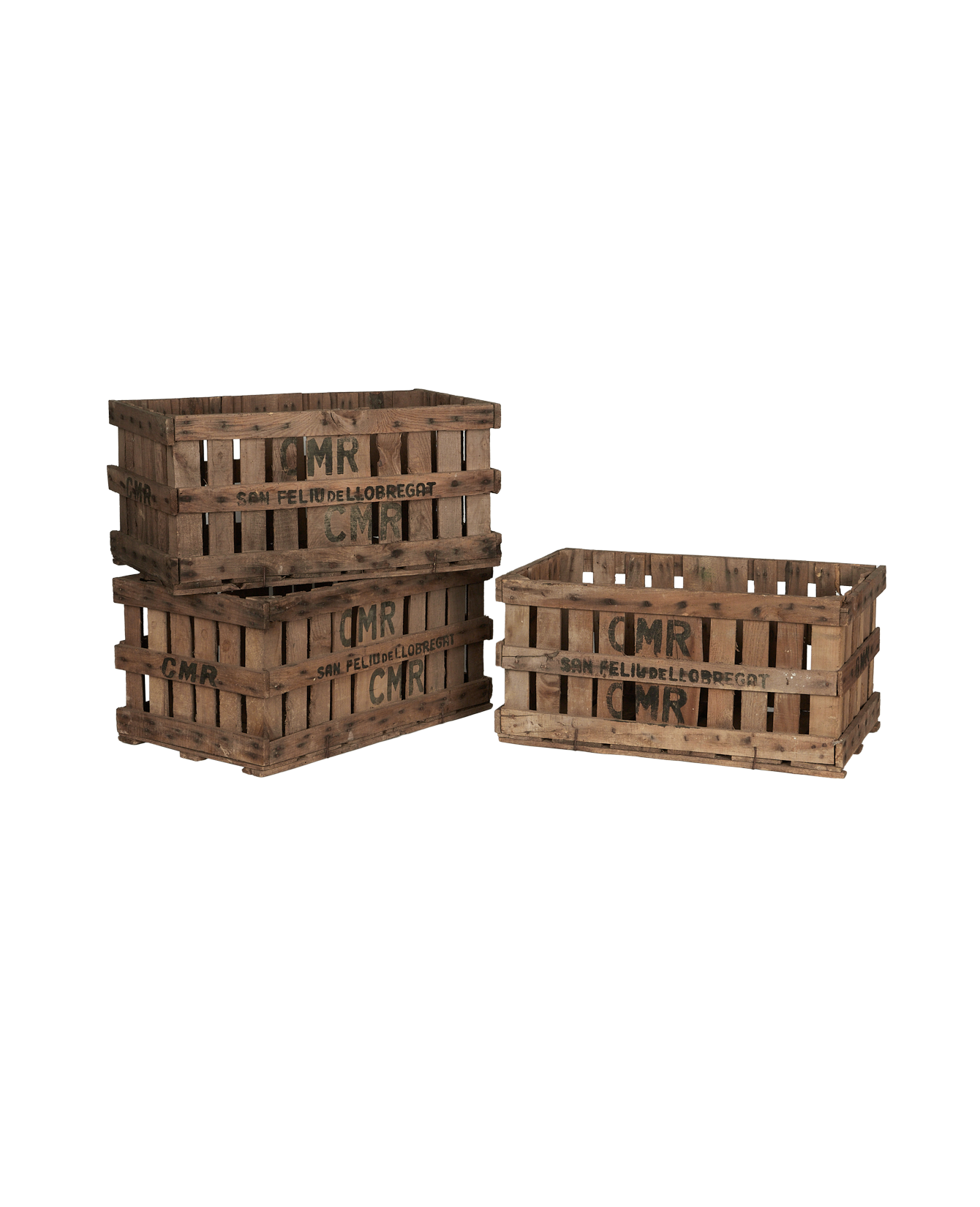 Vintage Wood Crate from France made of Wood