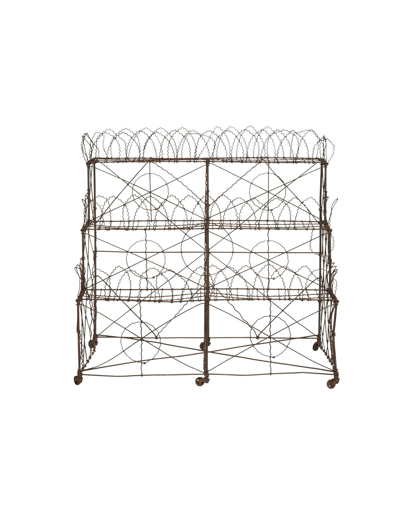 Antique Wire Plant Stand from France made of Metal
