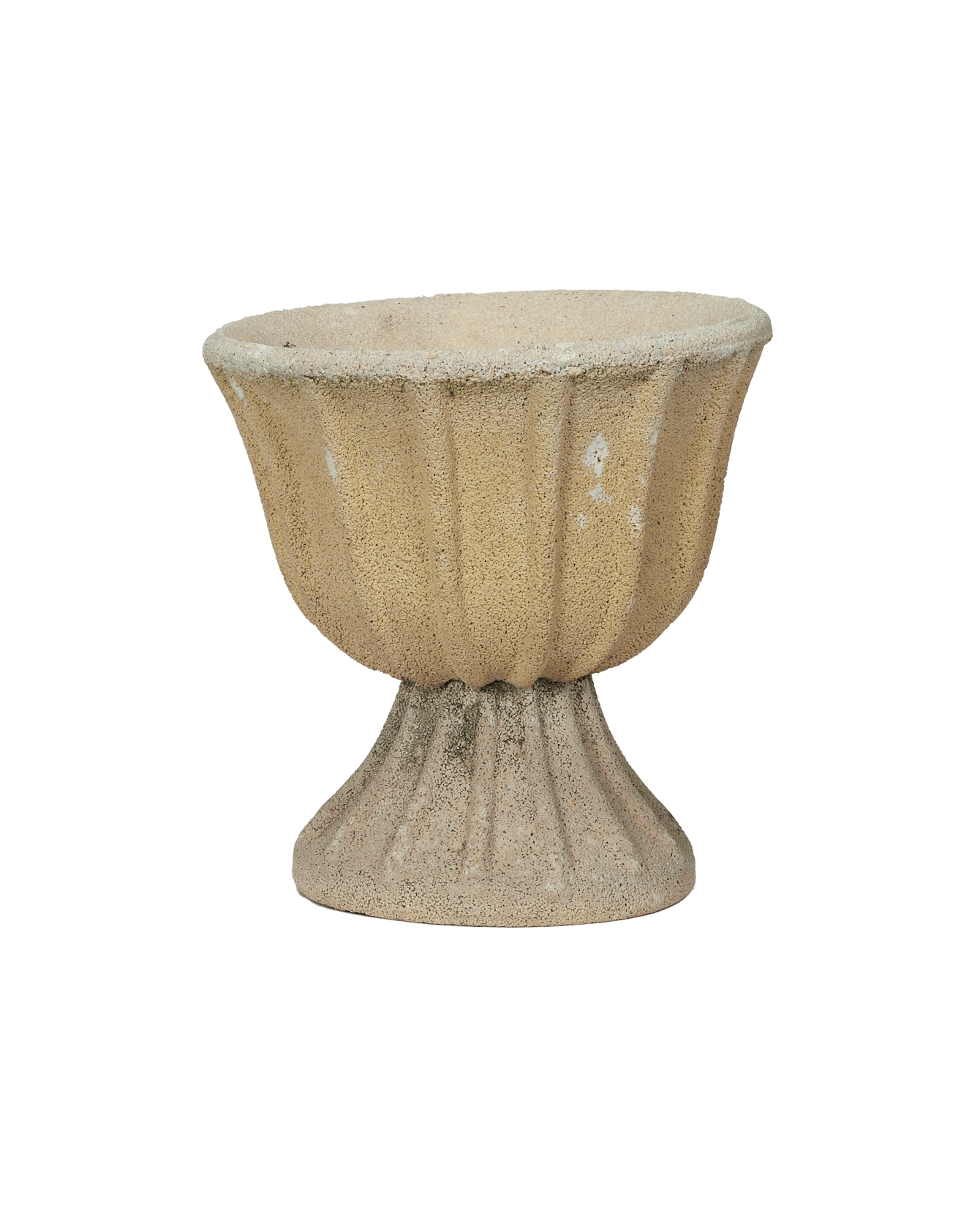 Antique Cement Planter - Fluted Tilt from France made of Cement