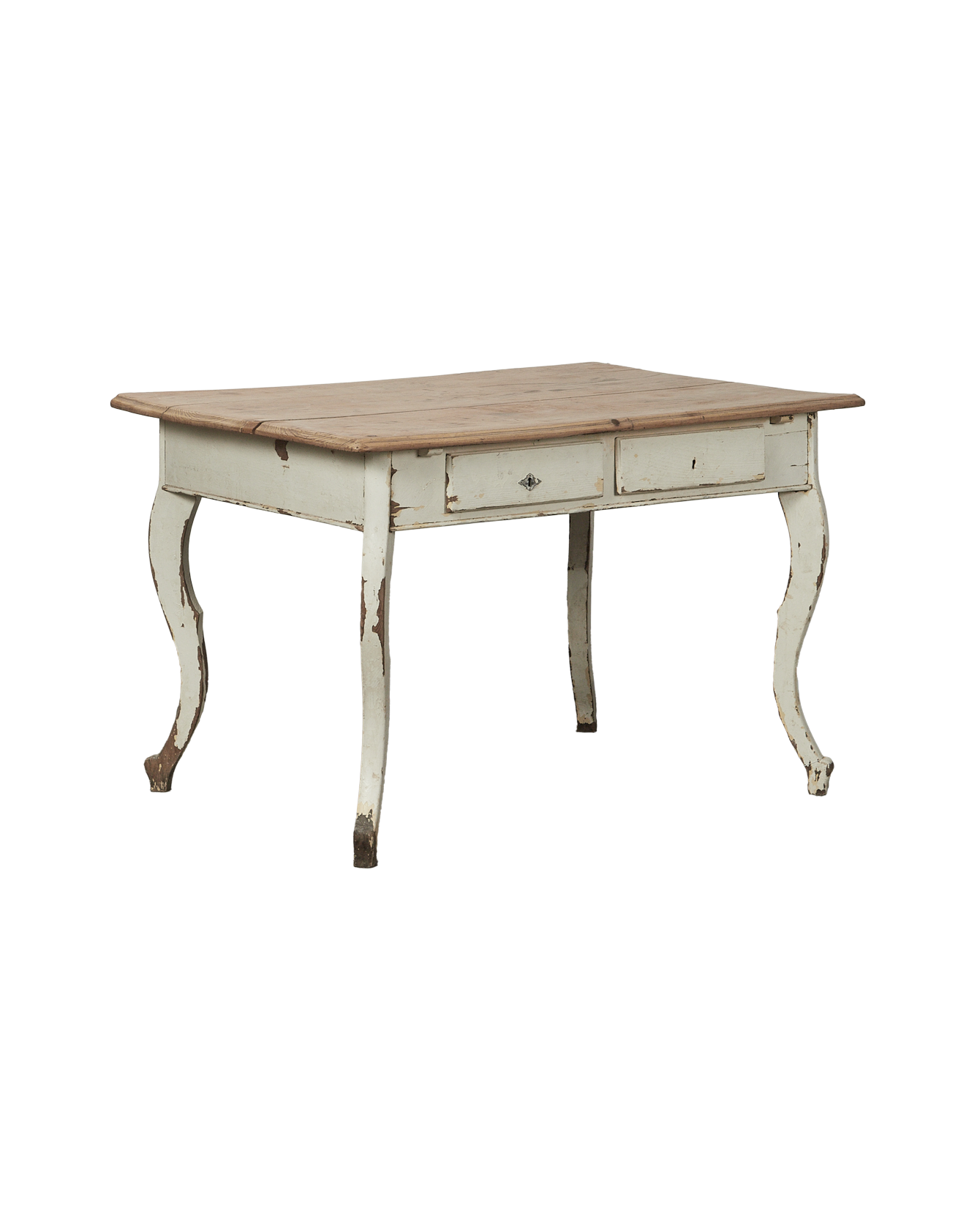 Antique Painted Wood Desk from Spain made of Wood