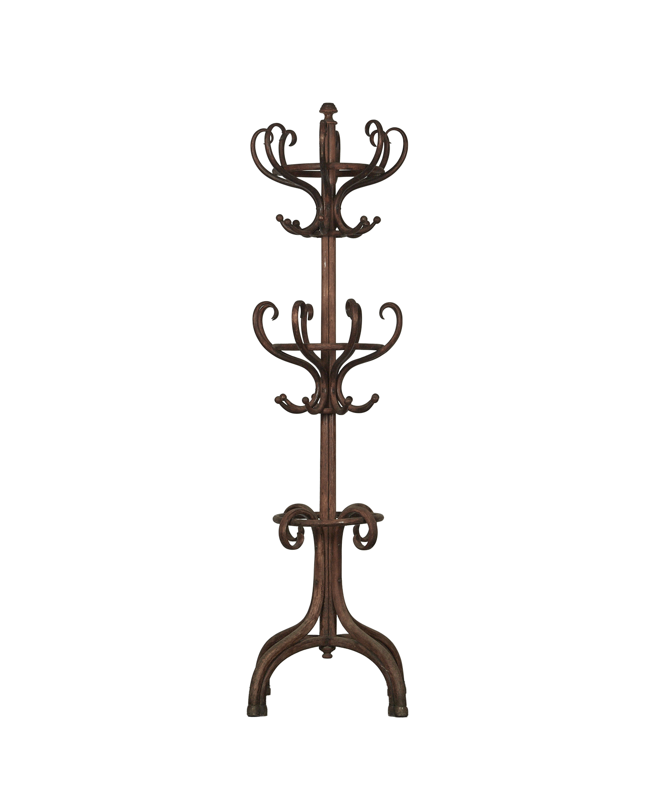 Vintage Thonet Coat Stand - Double from Belgium made of Wood