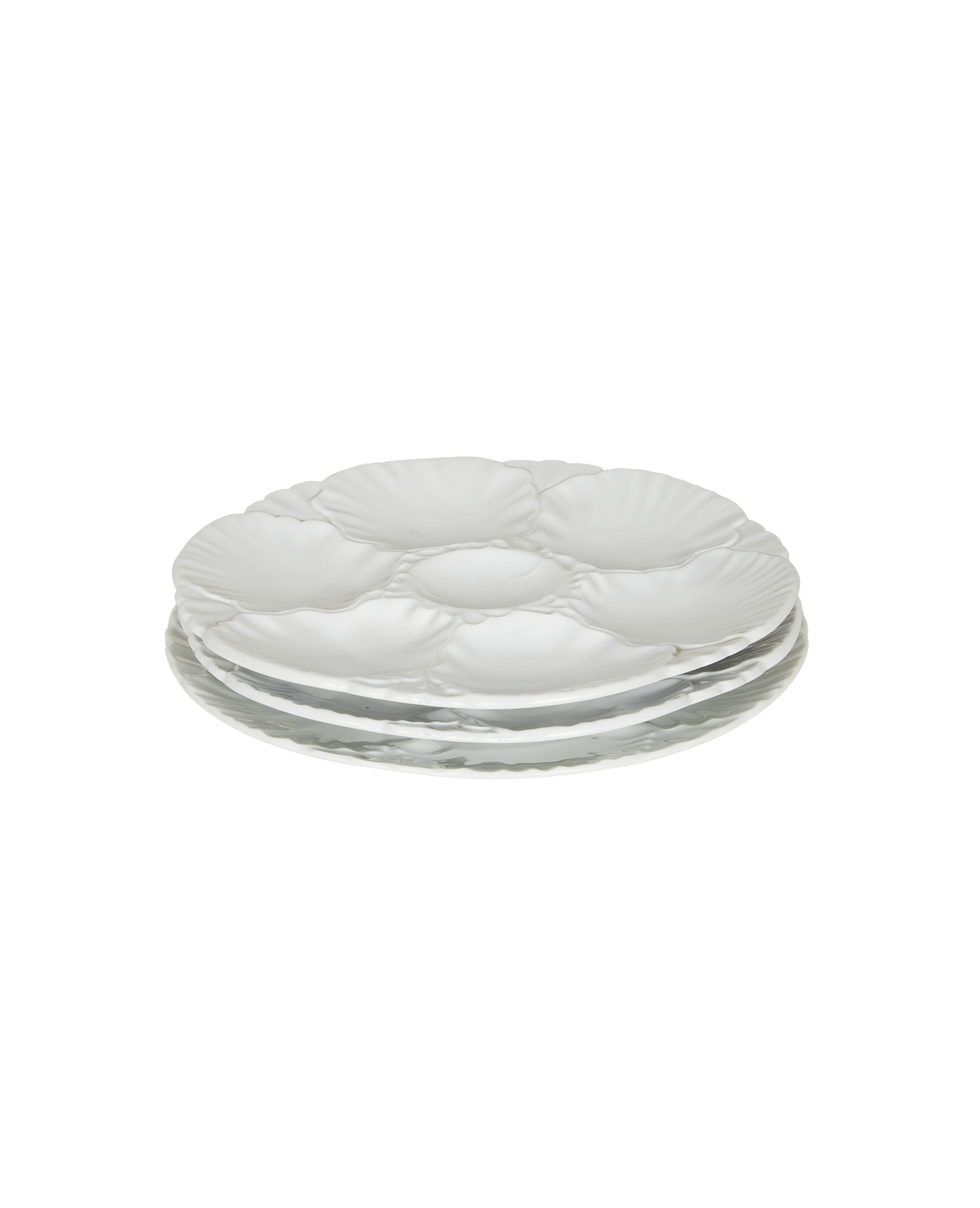 Vintage Oyster Plate - I from France made of Porcelain