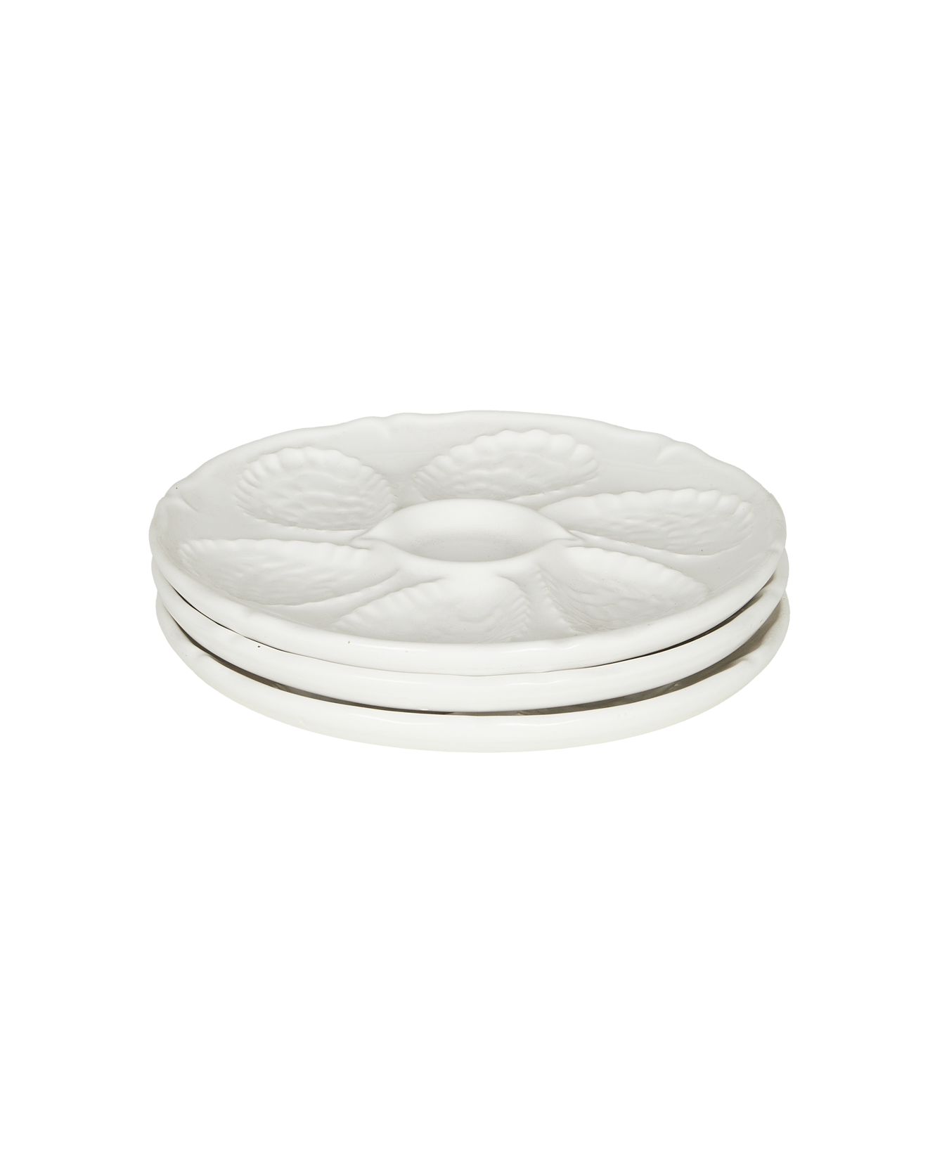 Vintage Oyster Plate - III from France made of Porcelain