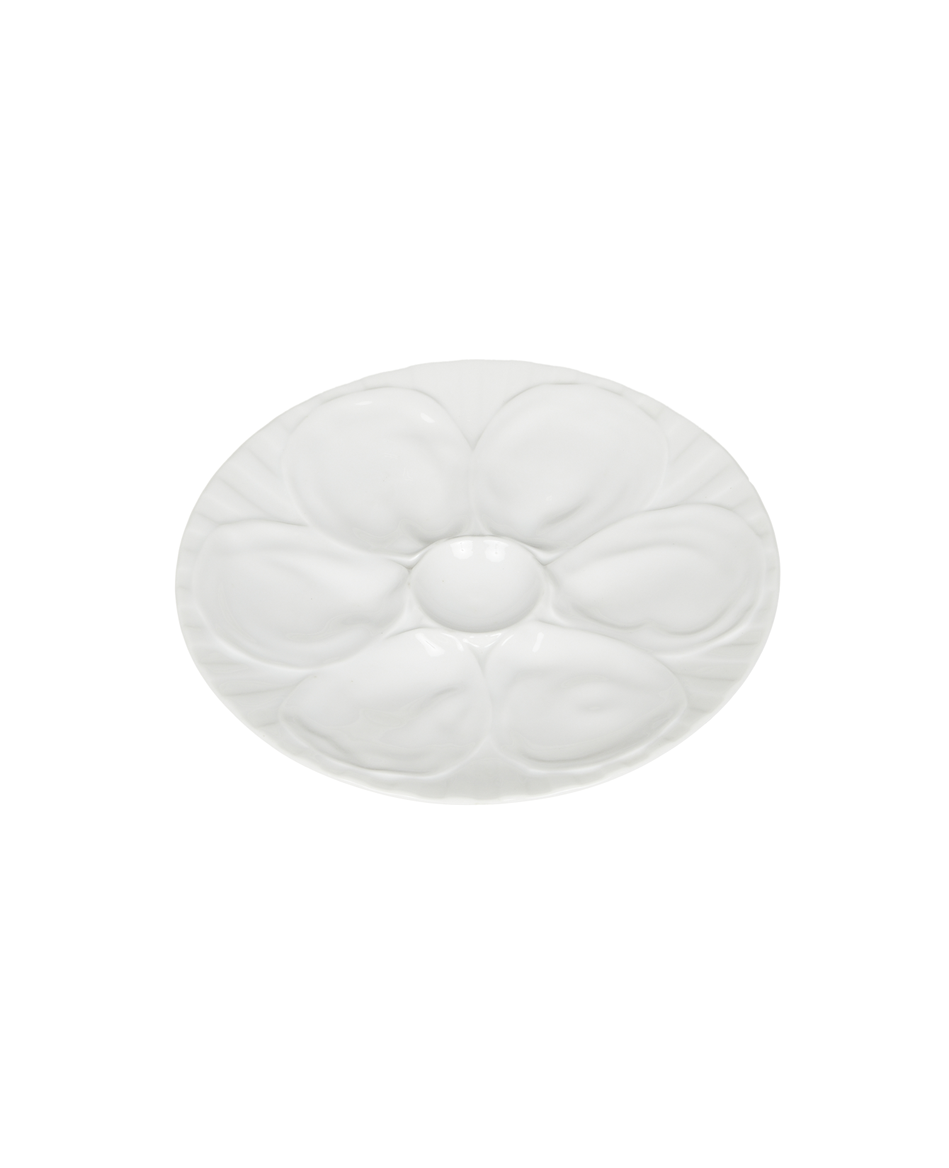 Vintage Oyster Plate - IV from France made of Porcelain