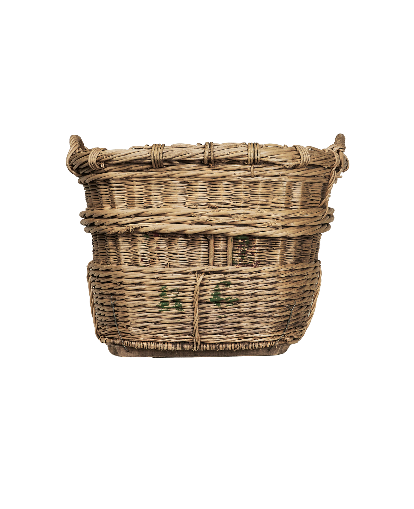 Vintage Champagne Grape Basket from France made of Wicker